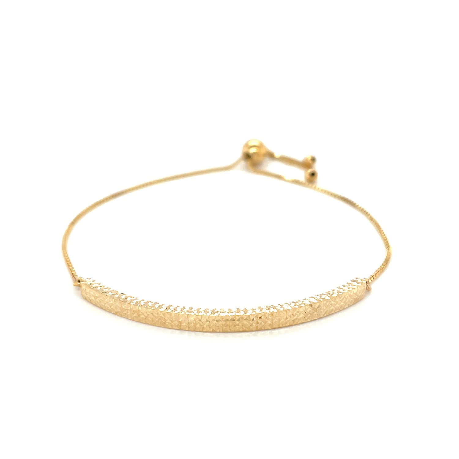 Bracelet de style Lariat avec chaîne en or jaune 14K ct