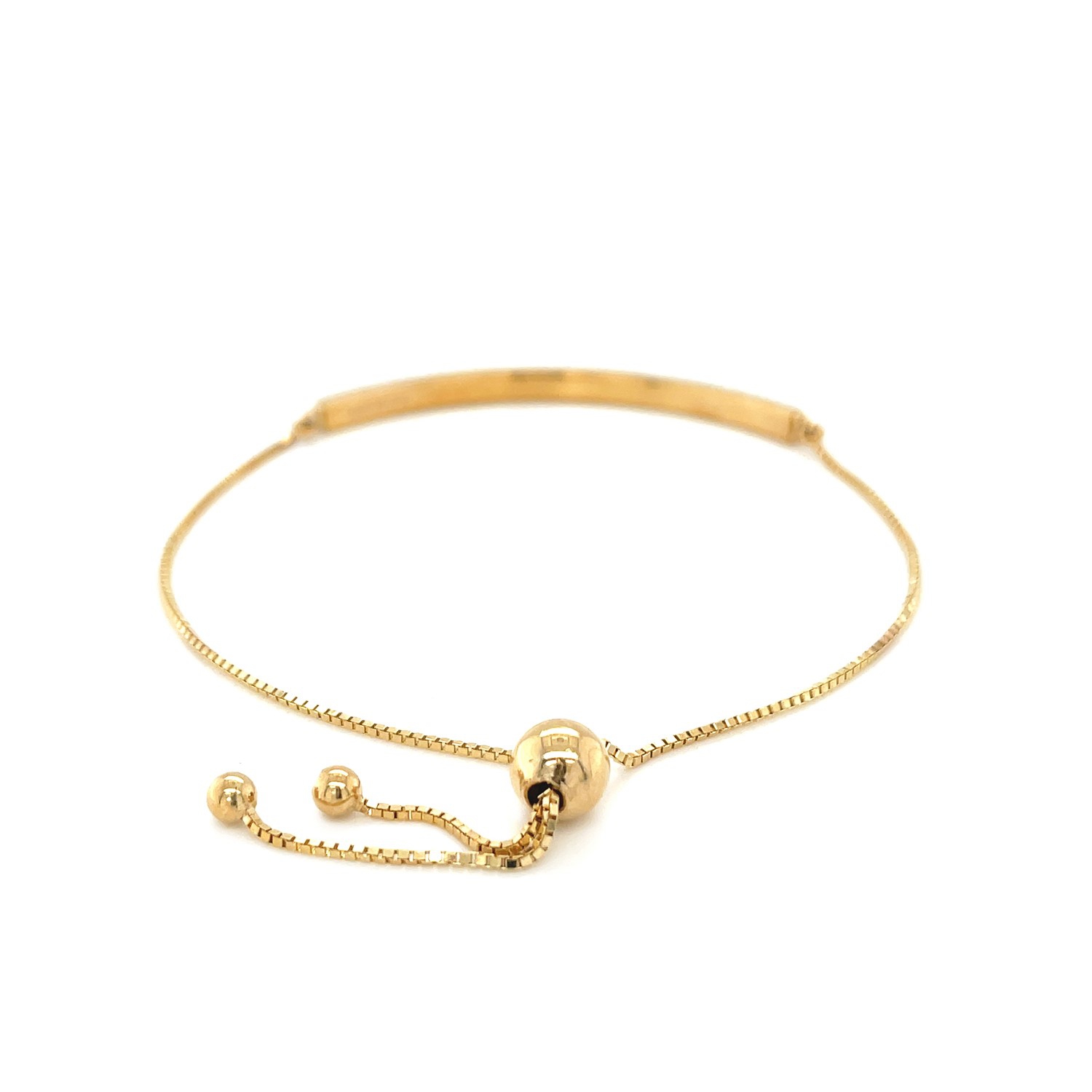 Bracelet de style Lariat avec chaîne en or jaune 14K ct