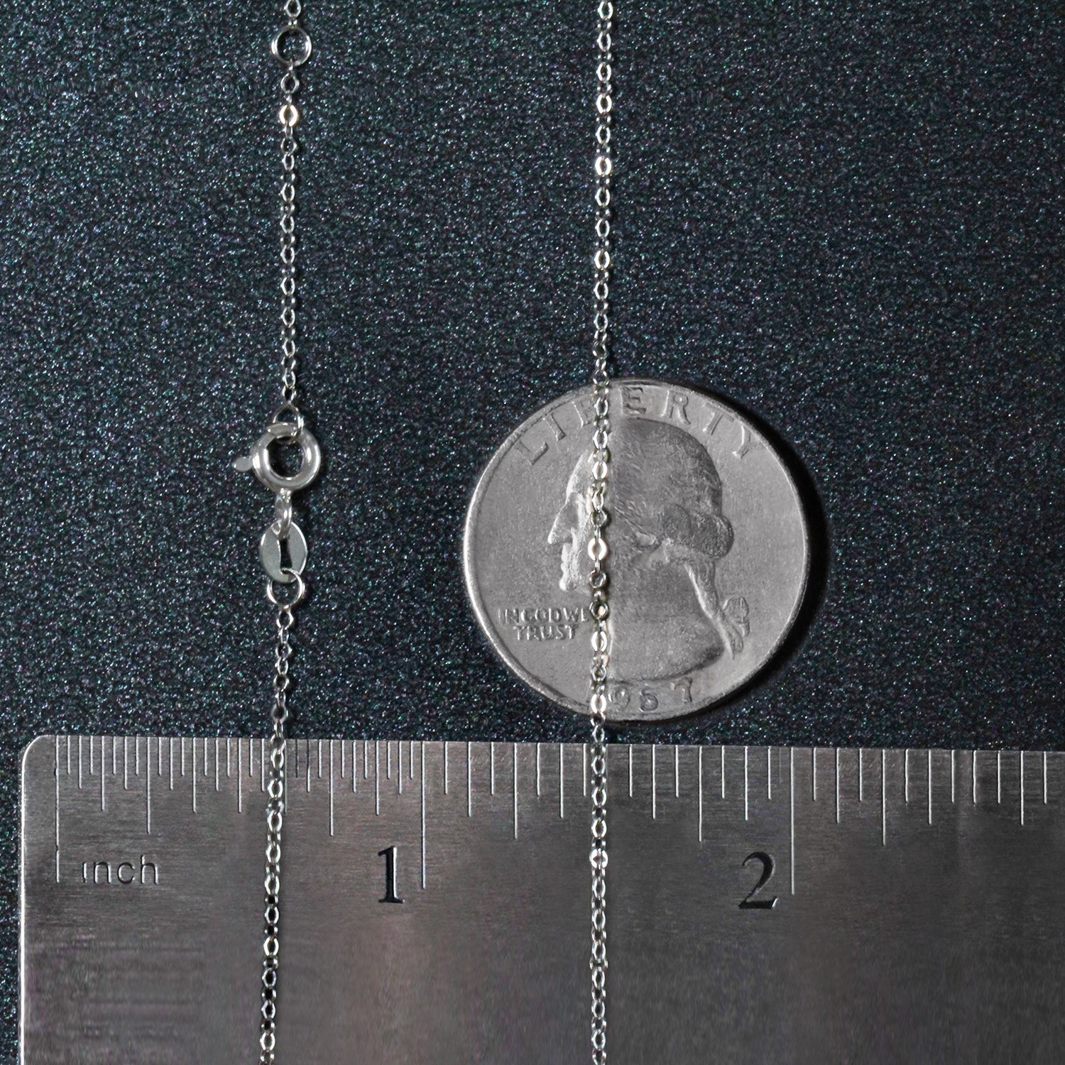 Double Extendable Piatto Chain in 14k White Gold