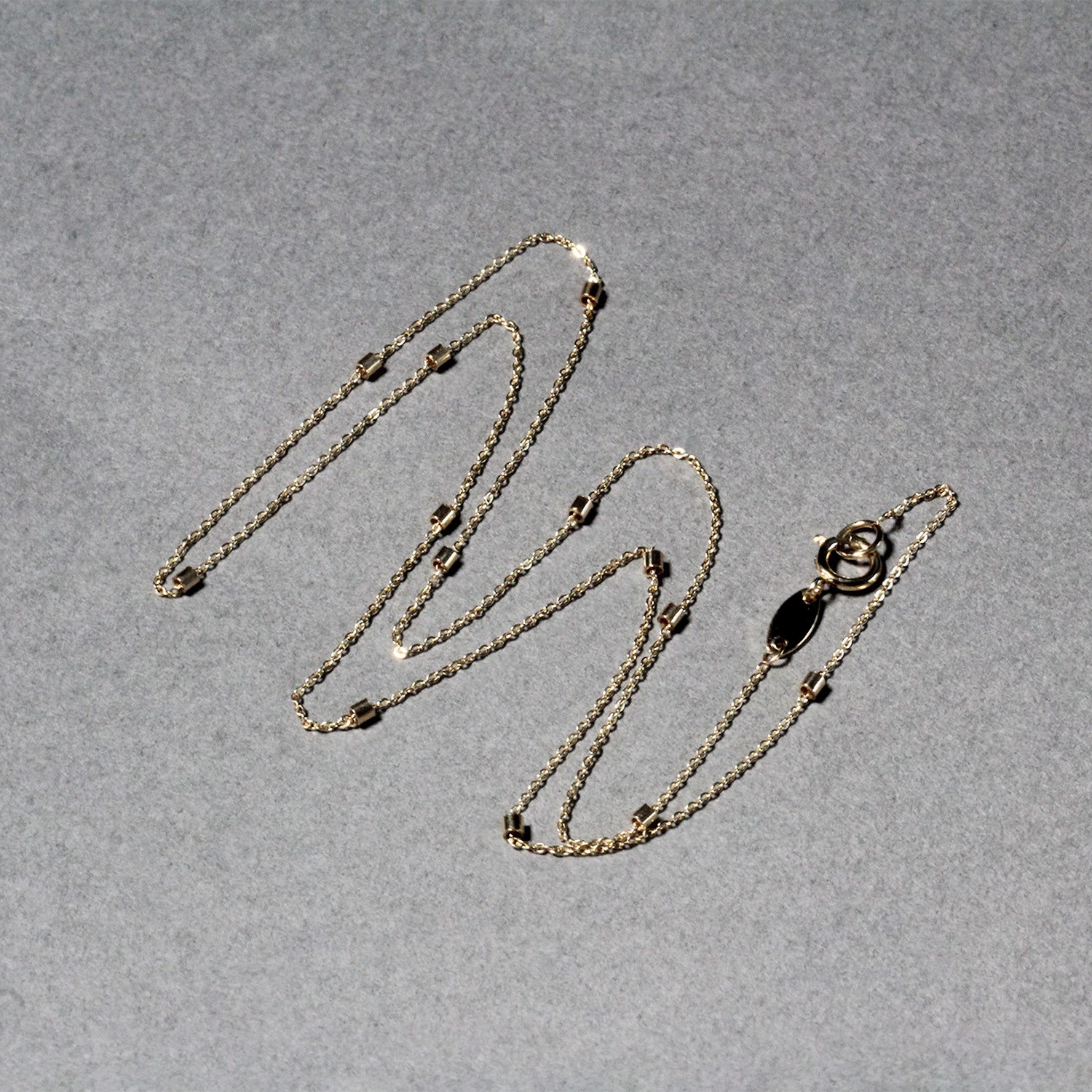 Bead Links Pendant Chain in 14k Yellow Gold
