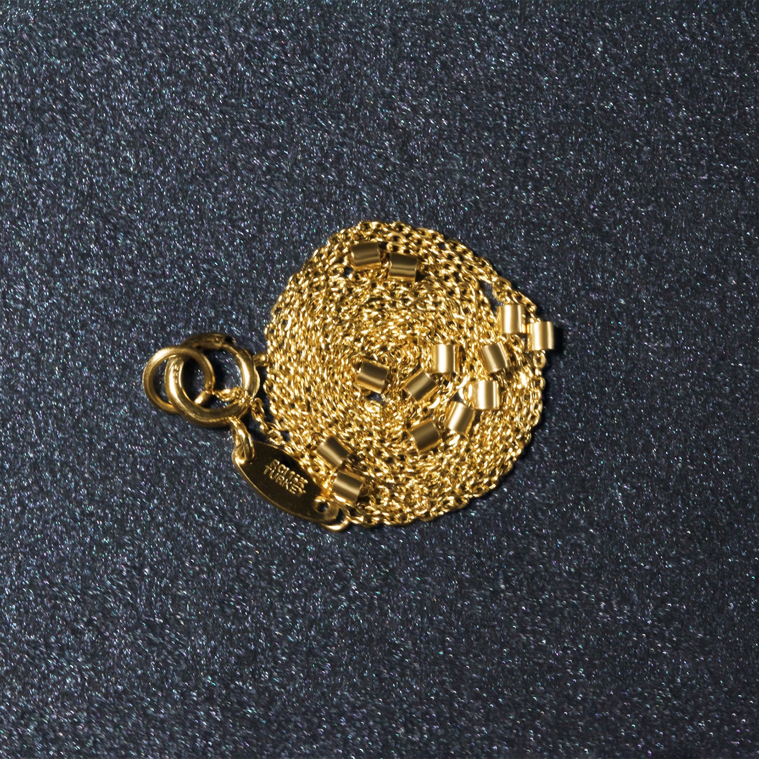 Bead Links Pendant Chain in 14k Yellow Gold