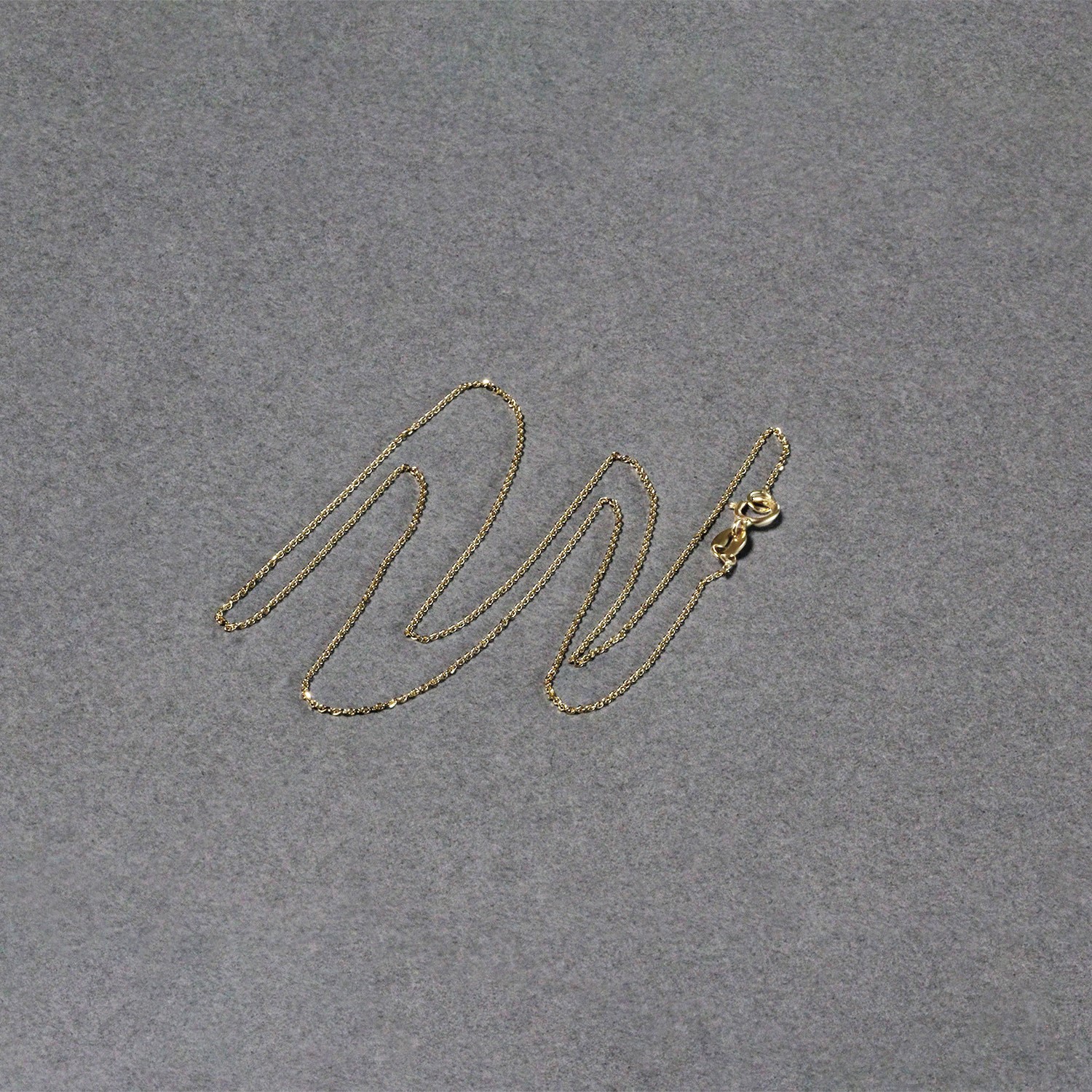 14k Yellow Gold Diamond Cut Cable Link Chain 0.7mm