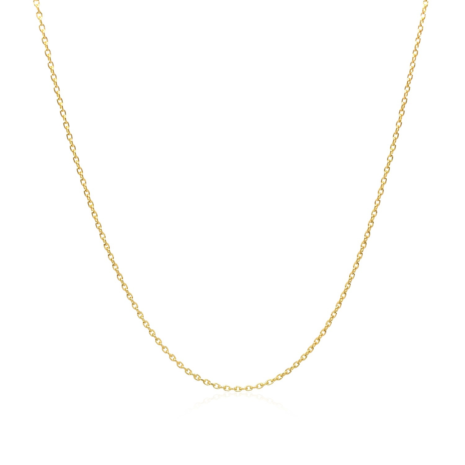 Adjustable Cable Chain in 14k Yellow Gold