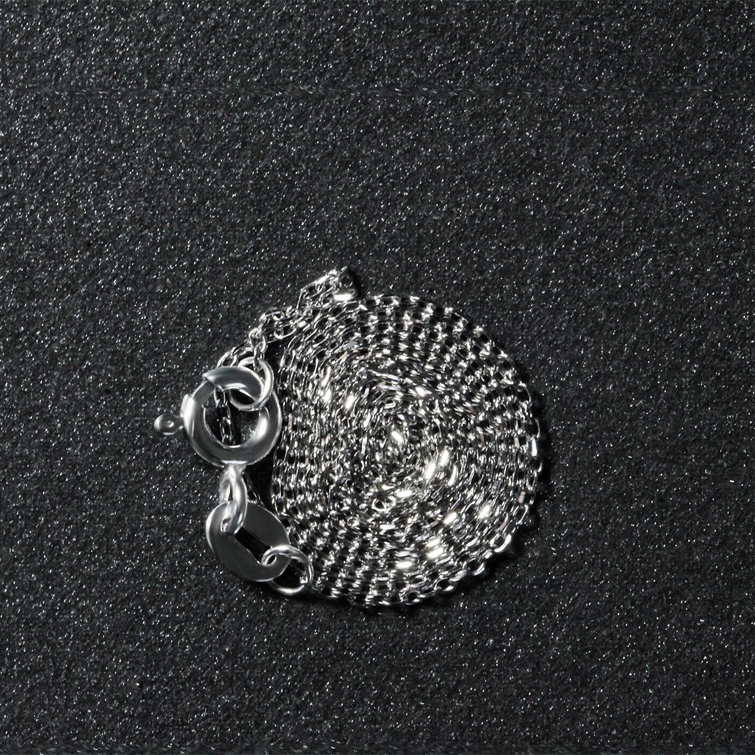 14k White Gold Diamond Cut Cable Link Chain 0.8mm