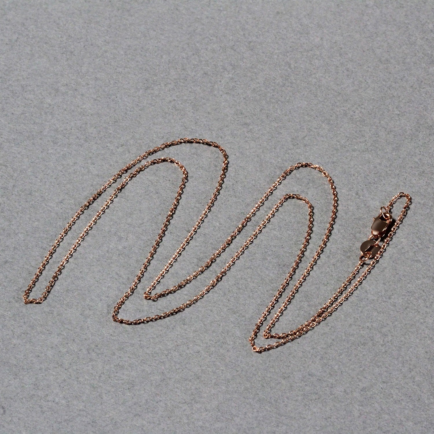 Diamond Cut Cable Link Chain in 14k Rose Gold