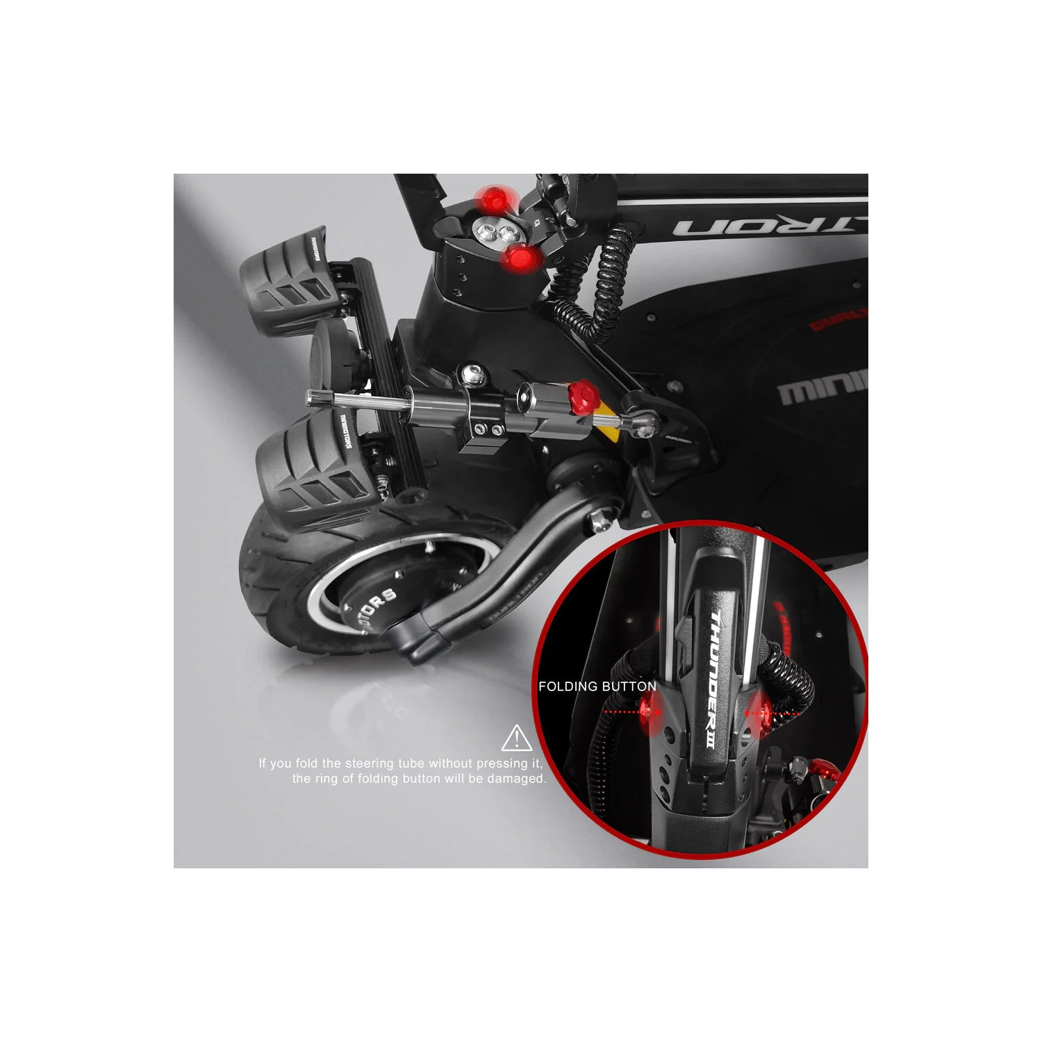 Trottinette électrique Dualtron Thunder 3 | moteur double | suspension complète | portée jusqu'à 160 km | vitesse maximale 90 km/h |