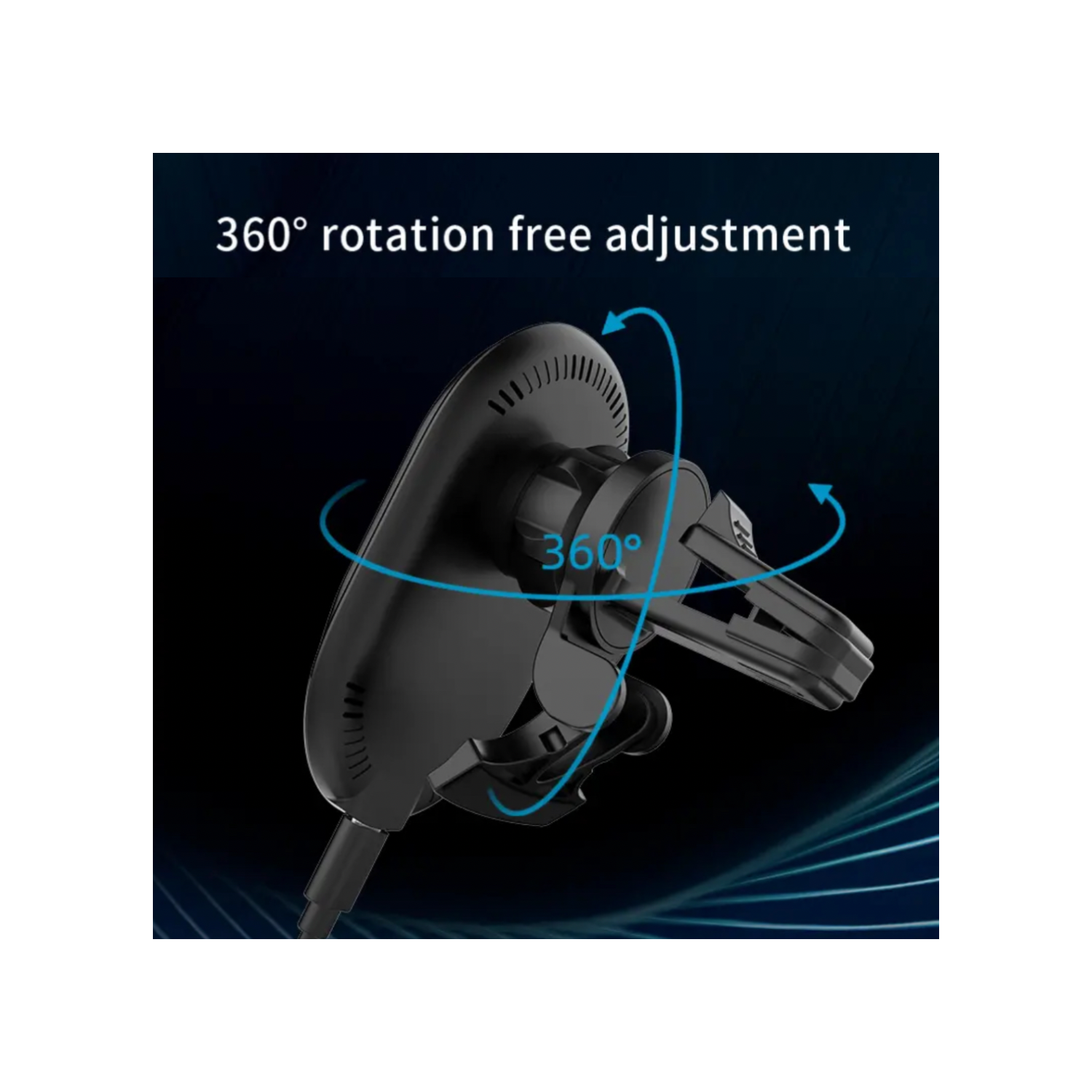 TUTT 15W Qi Magnetic Wireless Car Phone Holder Charger 360° Adjustable Strong Magnetic Compatible with iPhone 15 14 13 12 Pro Plus Max Mini