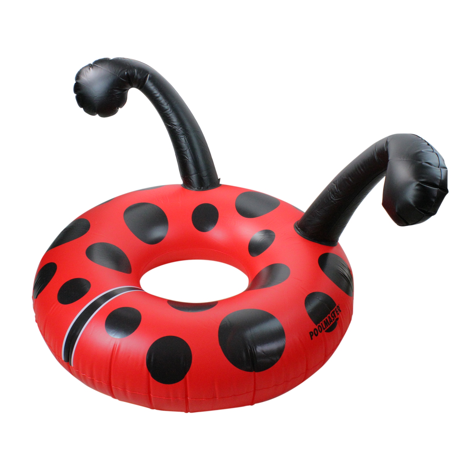 Flotteur de piscine en tube, coccinelle noir et rouge, 48 po