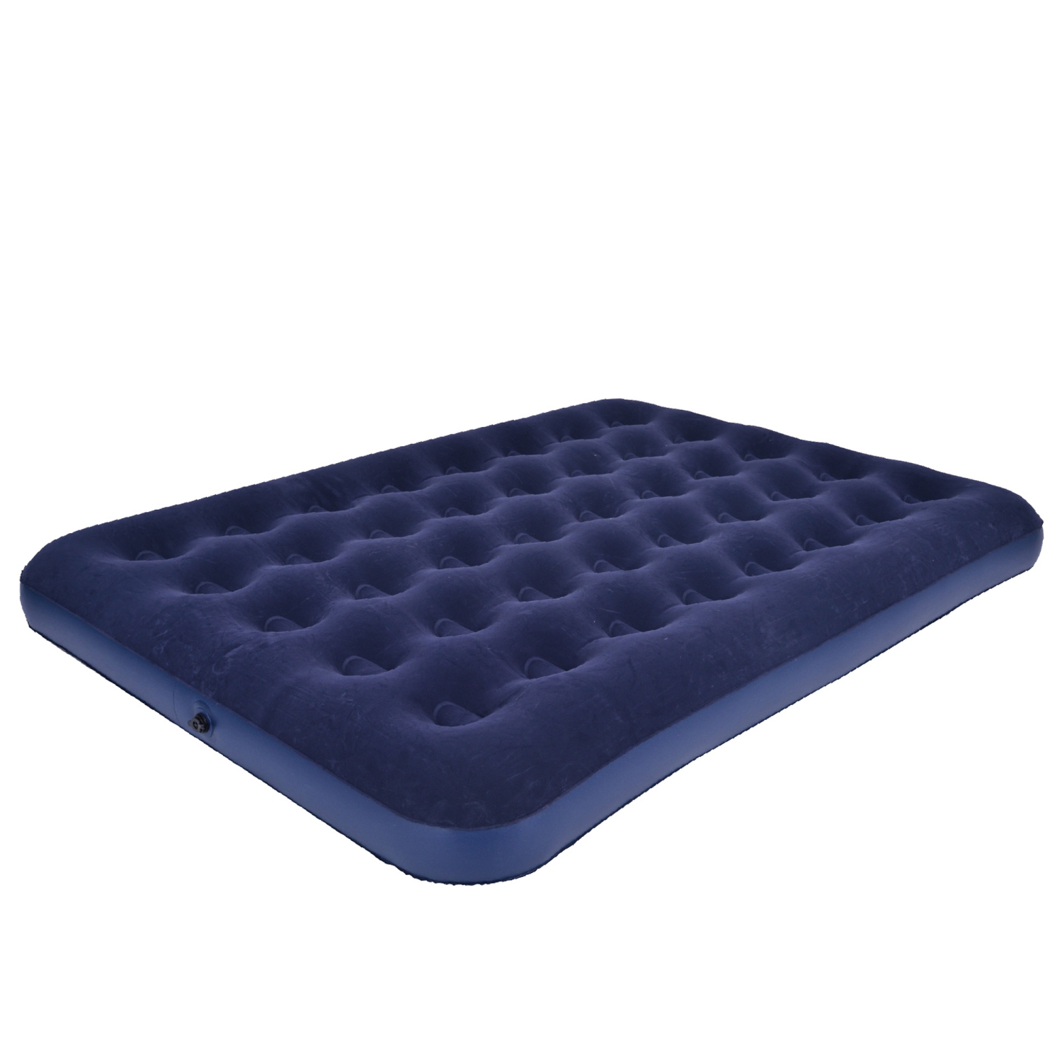 Matelas gonflable pour l'intérieur/l'extérieur bleu marine - lit double
