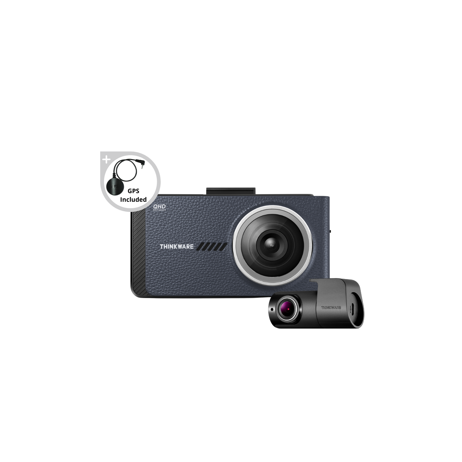 Remis à neuf - caméra de tableau de bord QHD X800 2K de Thinkware et caméra arrière de 1080P Mpx avec GPS - remis à neuf certifié par le fabricant