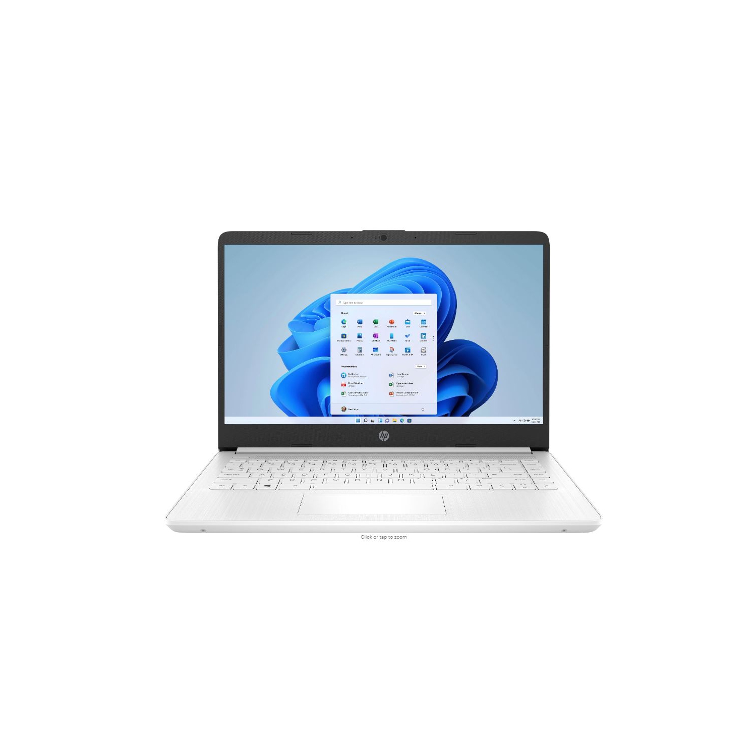HP Stream 14" HD 1366 x768 Intel N4120 64GB 4GB Window 11 Office 365 White Refurbished Good