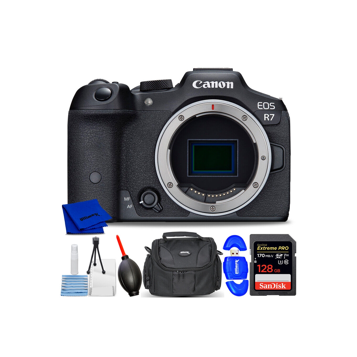 Canon EOS R7 Mirrorless Camera 5137C002 - 7PC Accessory Bundle