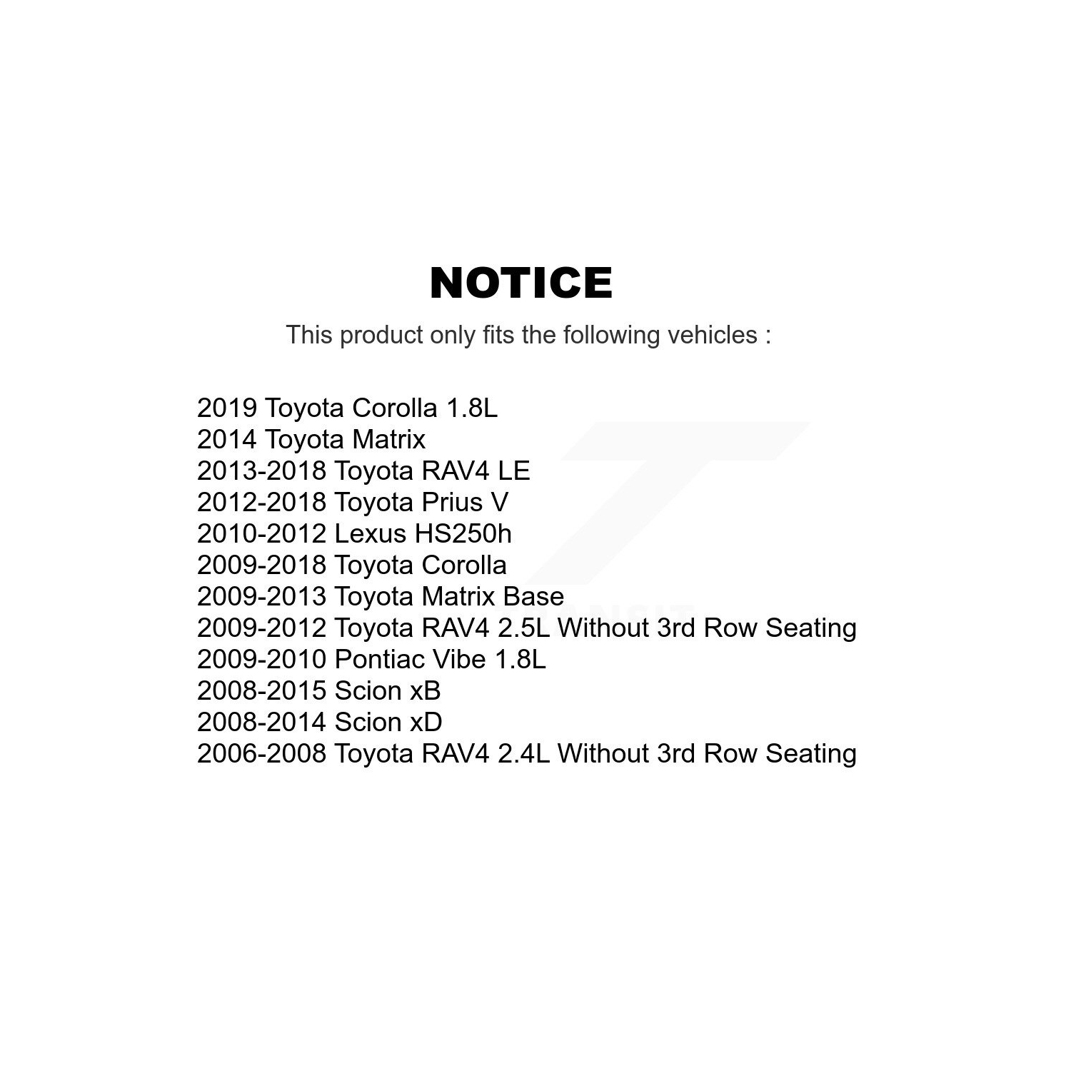 Front Ceramic Disc Brake Pads CMX-D1210 For Toyota Corolla RAV4 Matrix Pontiac Vibe Prius V Scion xB