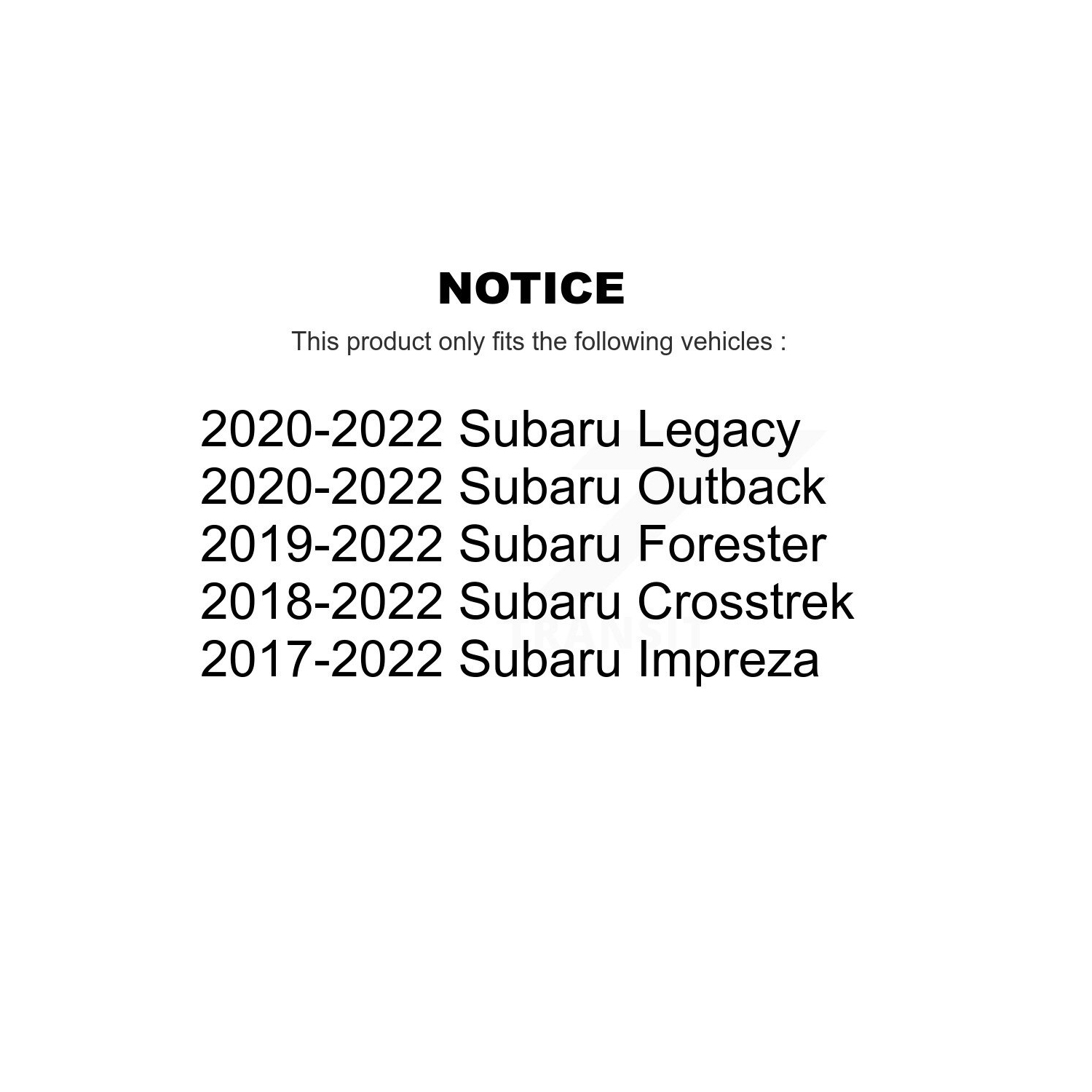 Plaquettes de frein avant en céramique CMX-D2045 pour Subaru Crosstrek Forester Outback Impreza WRX Legacy