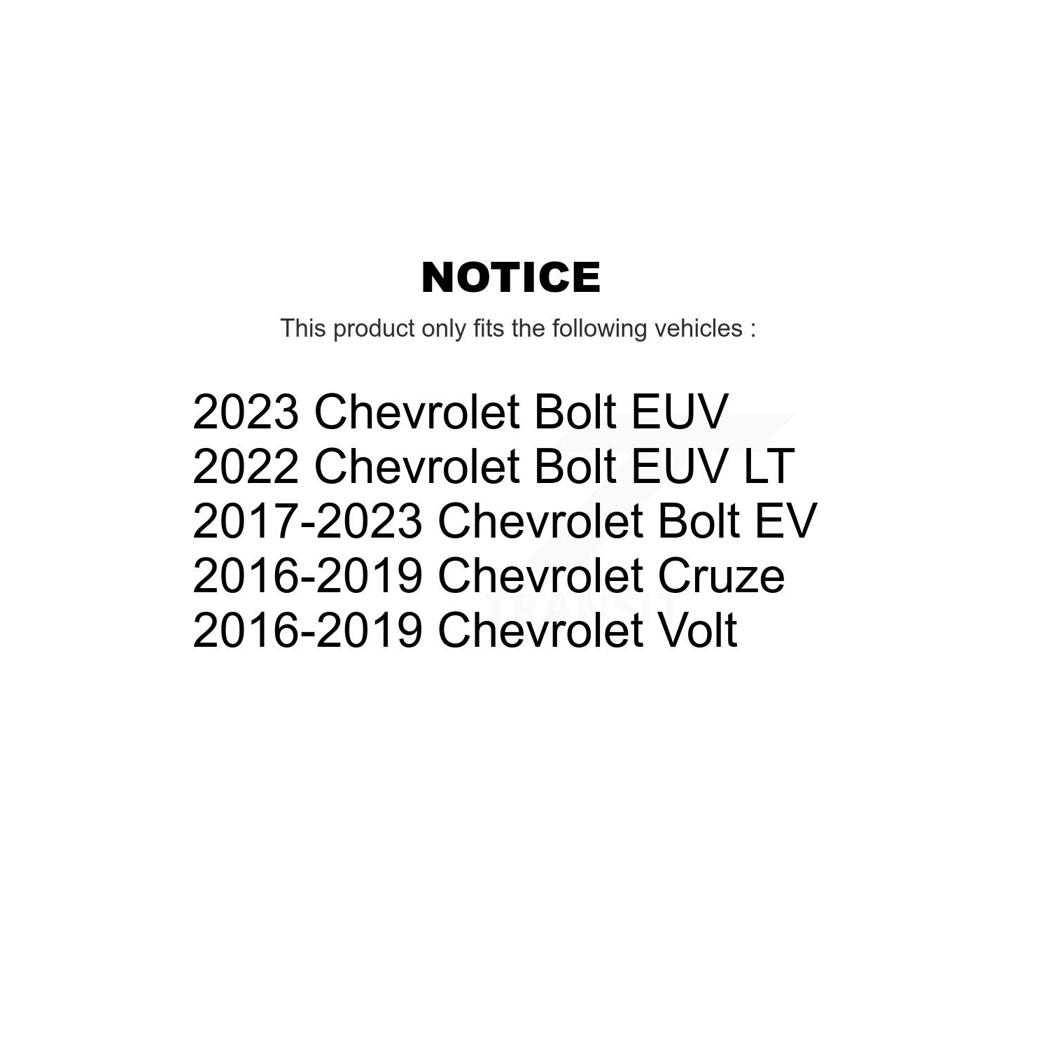 Front Ceramic Disc Brake Pads CMX-D1844 For Chevrolet Cruze Bolt EV EUV Volt