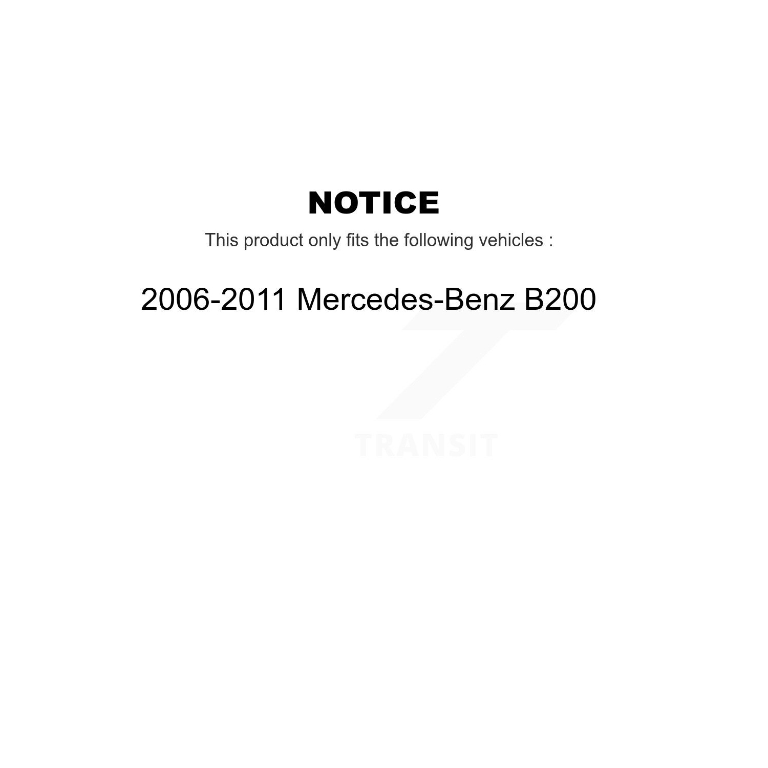 Rear Semi-Metallic Disc Brake Pads PPF-D1358 For 2006-2011 Mercedes-Benz B200