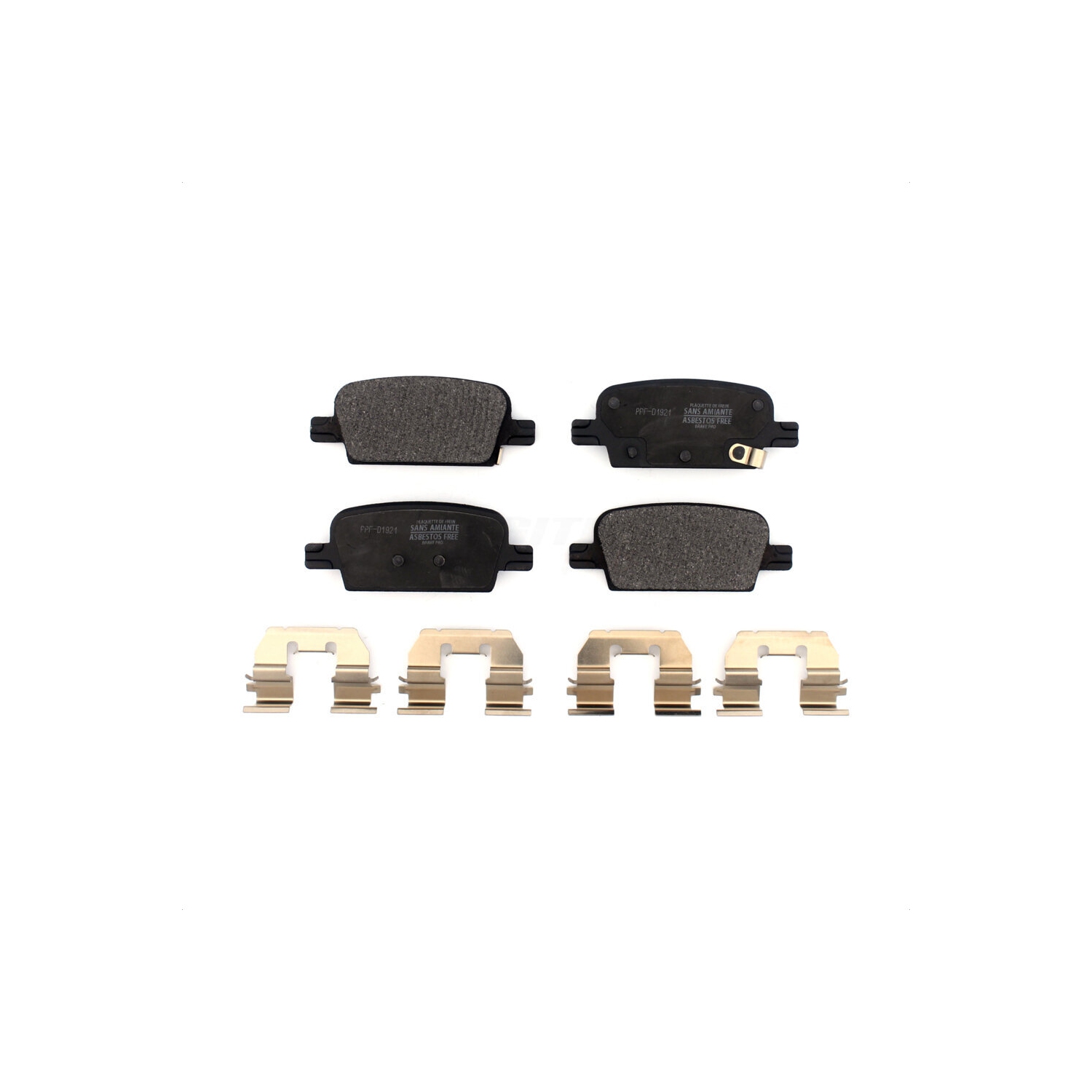 Rear Semi-Metallic Disc Brake Pads PPF-D1921 For 16-22 Chevrolet Malibu With Manual Parking