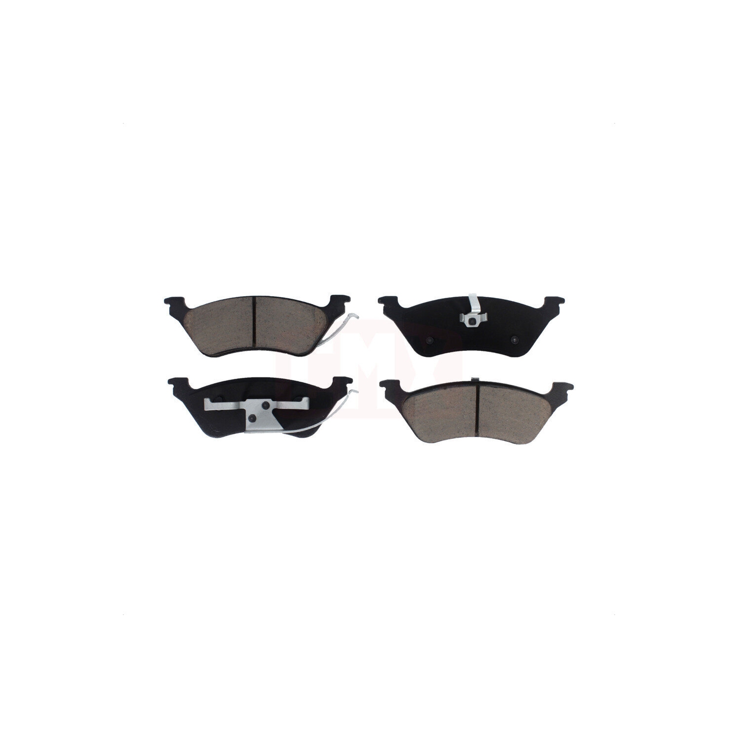 thumbnail image 2 of D858 Ceramic Rear Brake Pads For Chrysler Town & Country, Dodge Caravan, Voyager (4-Pack) 2 of 4