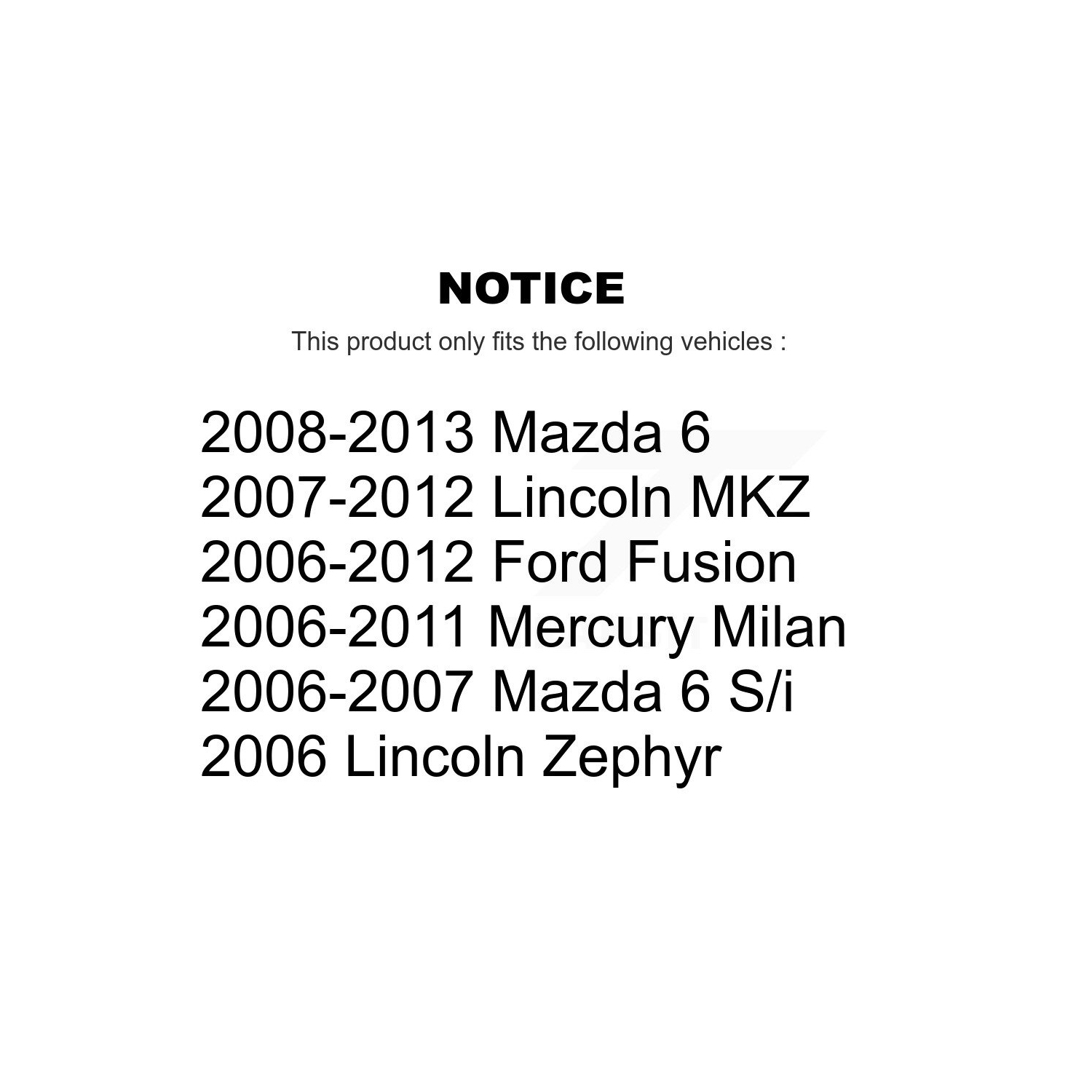 Front Ceramic Disc Brake Pads CMX-D1164 For Ford Fusion Mazda 6 Lincoln MKZ Zephyr Mercury Milan