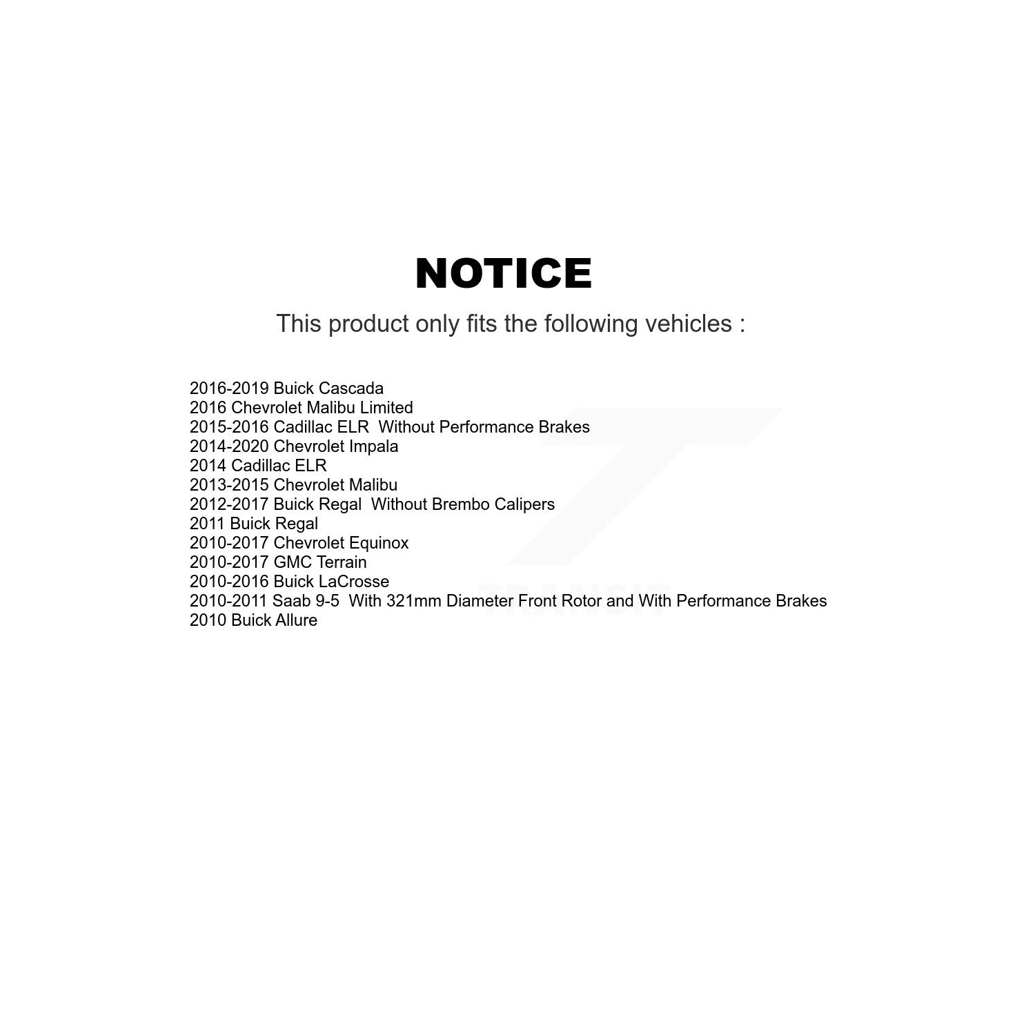 Front Semi-Metallic Disc Brake Pads SIM-1421 For Chevrolet Equinox GMC Terrain Buick Malibu Impala