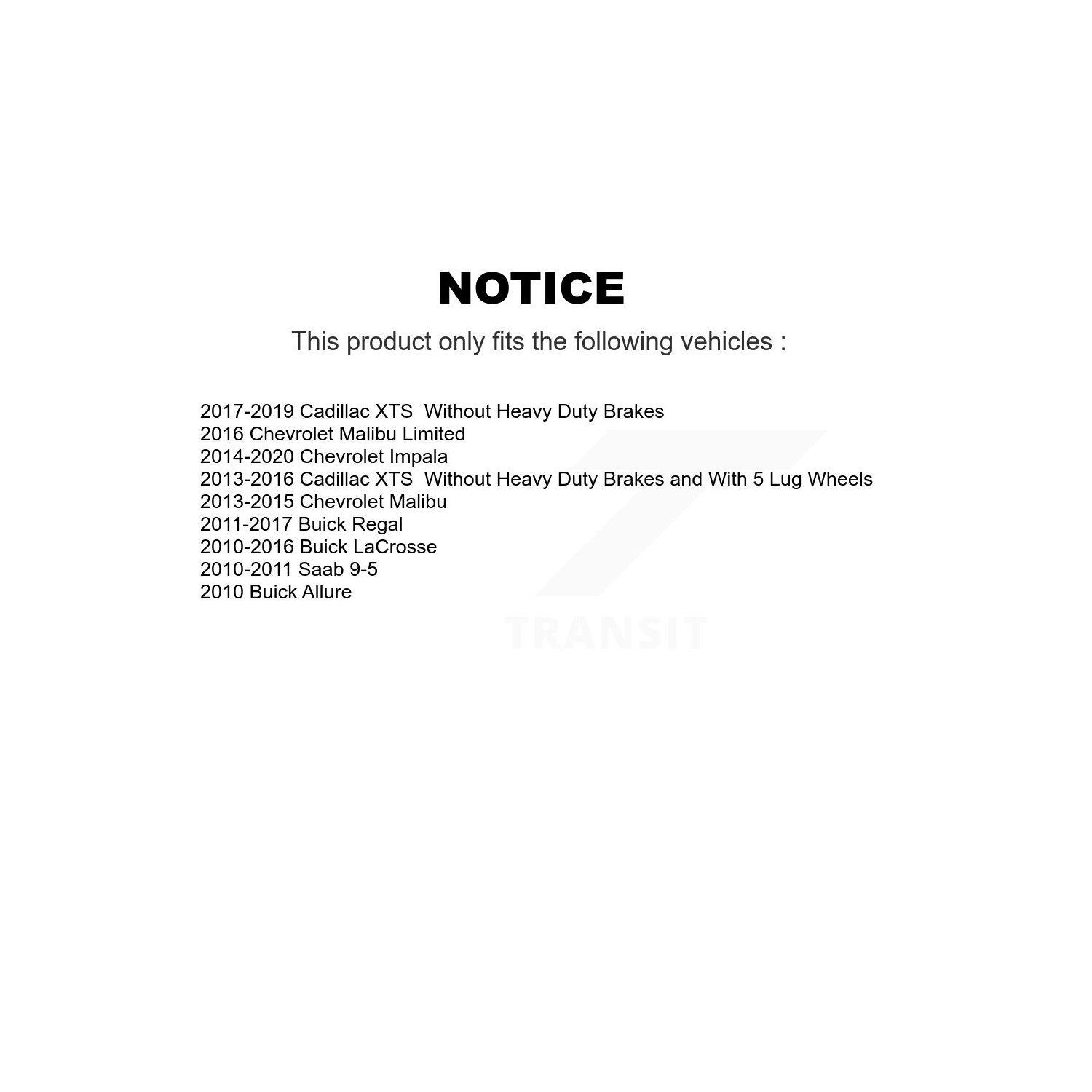 Rear Semi-Metallic Disc Brake Pads PPF-D1430 For Chevrolet Buick Malibu Impala LaCrosse Regal XTS