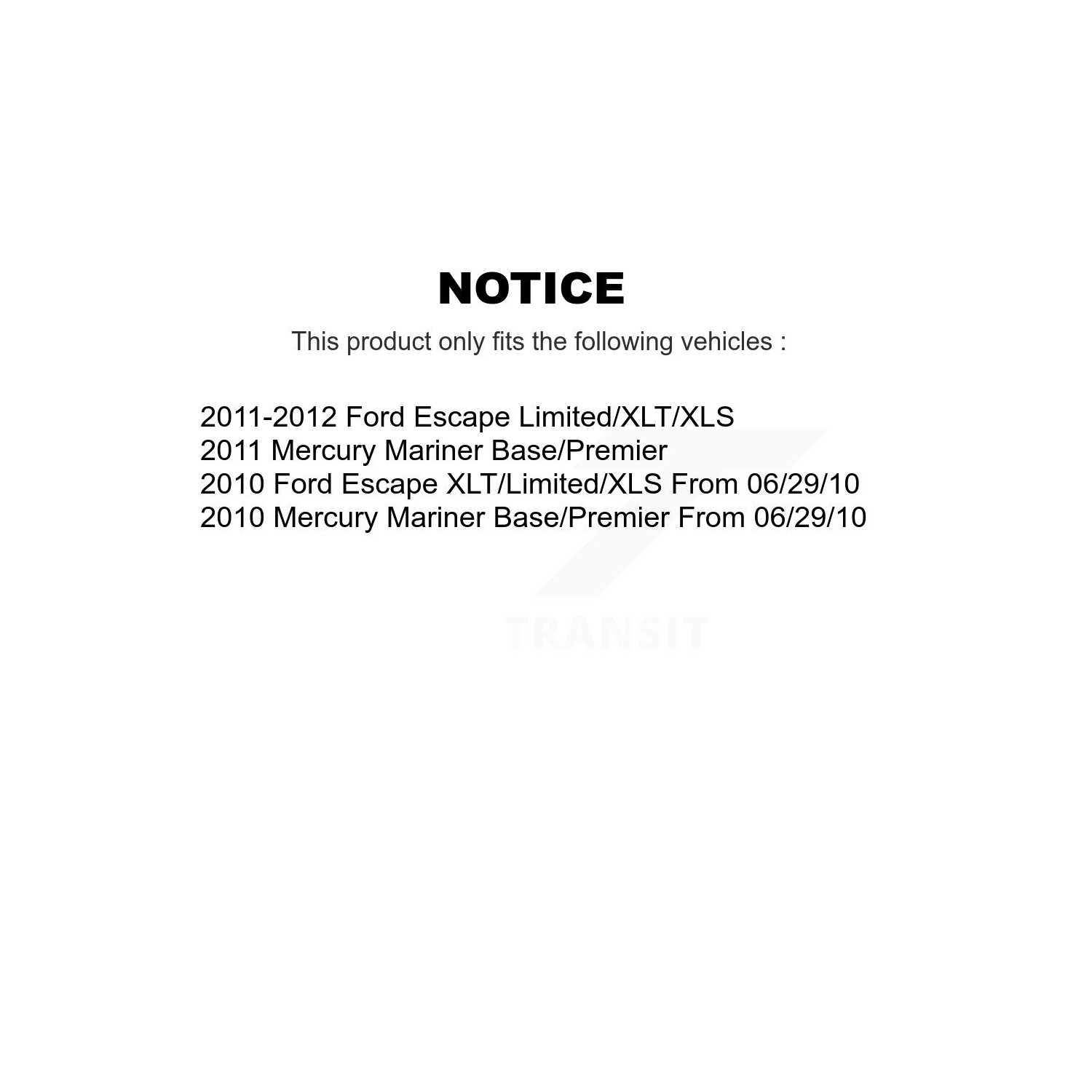 Front Ceramic Disc Brake Pads CMX-D1047B For Ford Escape Mercury Mariner