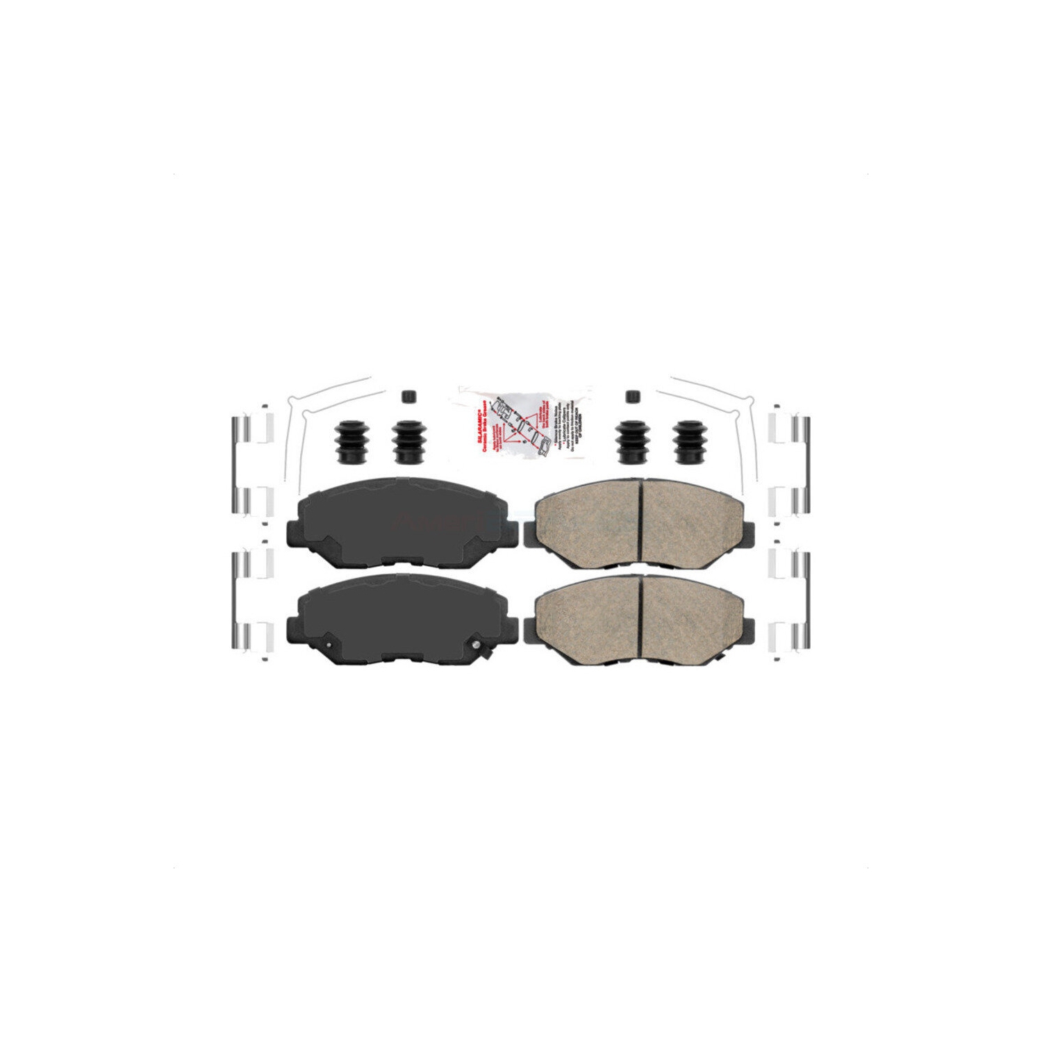 Front Ceramic Brake Pads Kit With Hardware For Honda Accord Civic CR-V Acura ILX - Detroit Axle