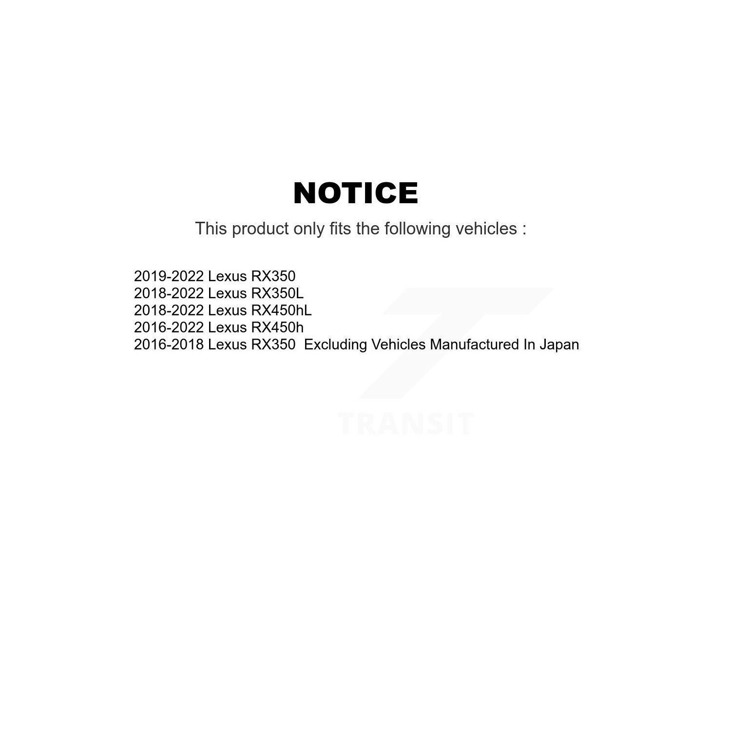 Rear Ceramic Disc Brake Pads NWF-PTC1879 For Lexus RX350 RX450h RX350L RX450hL