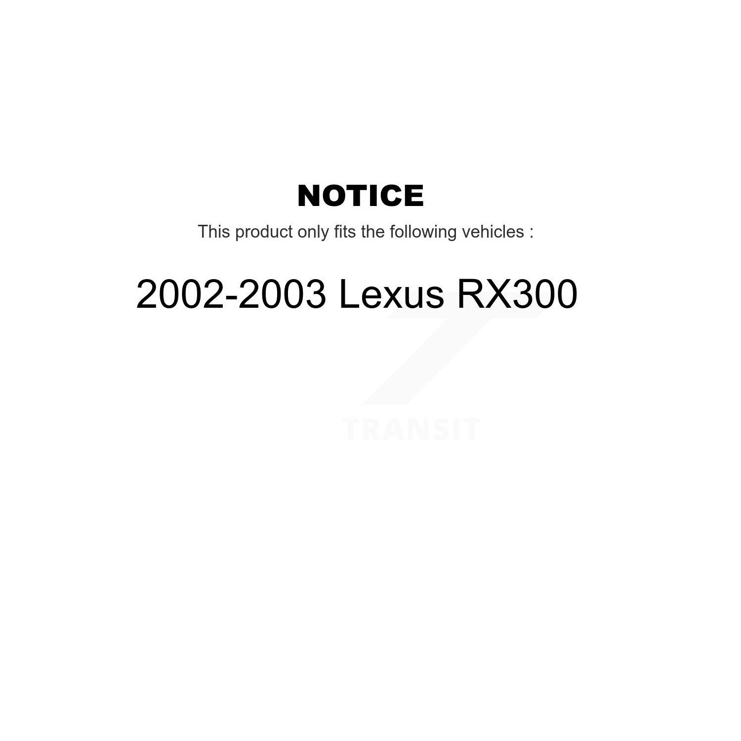Plaquettes de frein avant en céramique à disque NWF-PRC930 pour Lexus RX300 2002-2003