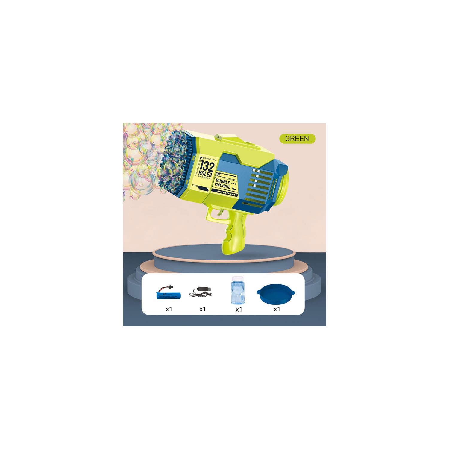 Machine à bulles portative avec 132 trous Tradeopia