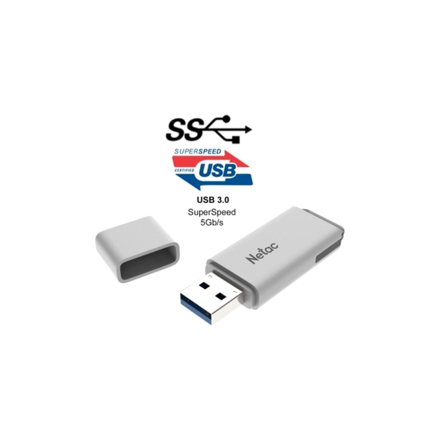 New Netac 256GB USB Flash Drive USB 3.0 U185 NT03U185N-256G-30WH