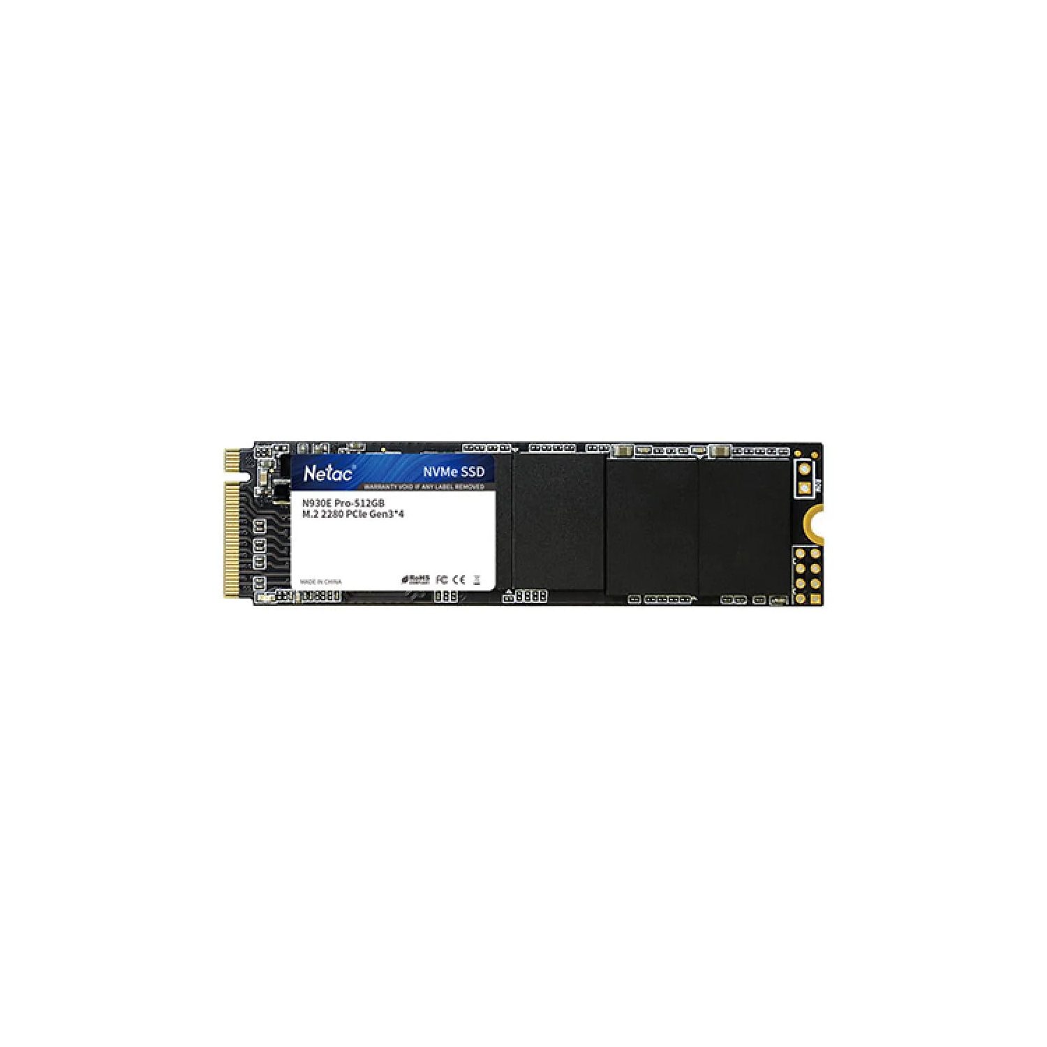 New Netac 512GB SSD 3D NAND NVMe PCIe Gen3Ã—4 M.2 2280 Internal Solid State Drive
