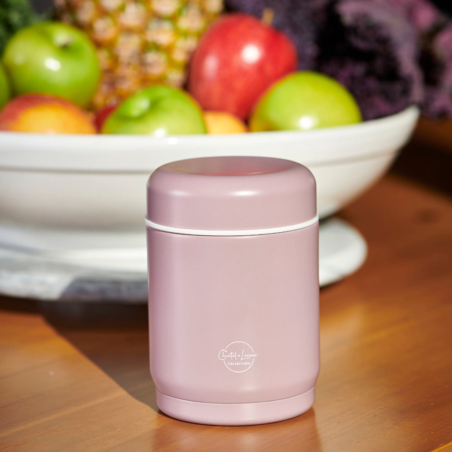 Chantal Lacroix - Thermos en acier inoxydable, capacité 12&nbsp;oz, rose antique