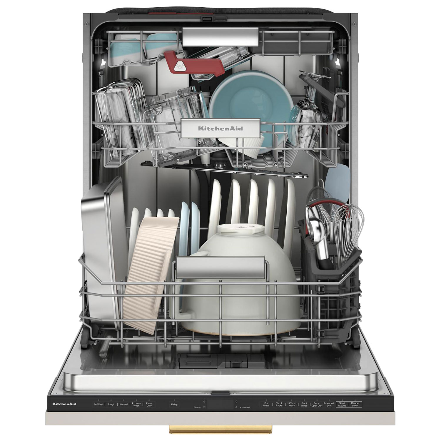 KitchenAid 24" 39dB Built-In Dishwasher w/ Stainless Steel Tub & Third Rack - Panel Ready