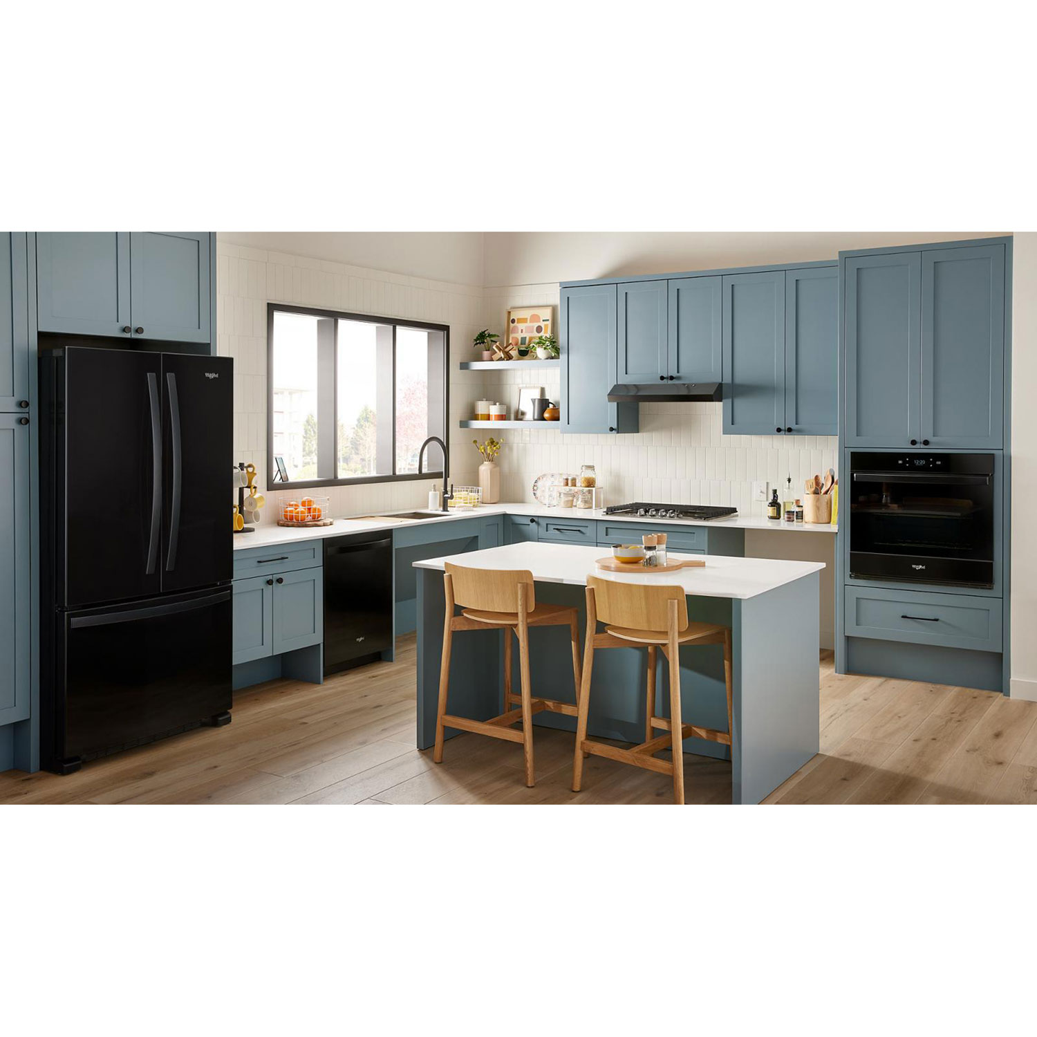 Lave-vaisselle encastrable 24 po 44 dB de Whirlpool à cuve en inox et 3e panier - Noir