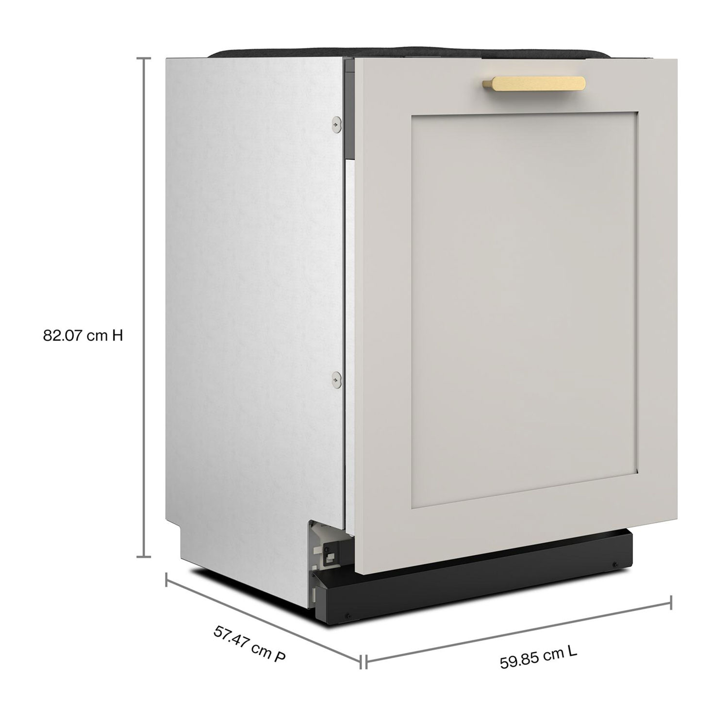 Lave-vaisselle encastrable 24 po 44 dB à cuve en inox de KitchenAid - Prêt pour panneau