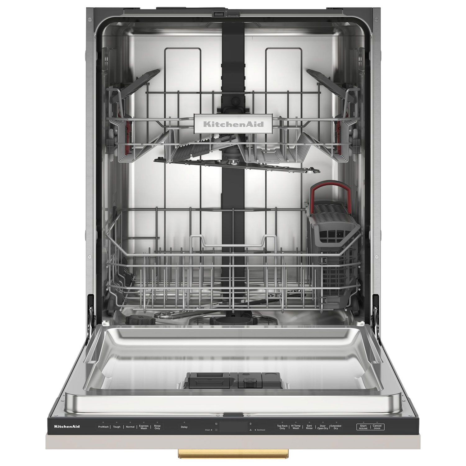 Lave-vaisselle encastrable 24 po 44 dB à cuve en inox de KitchenAid - Prêt pour panneau