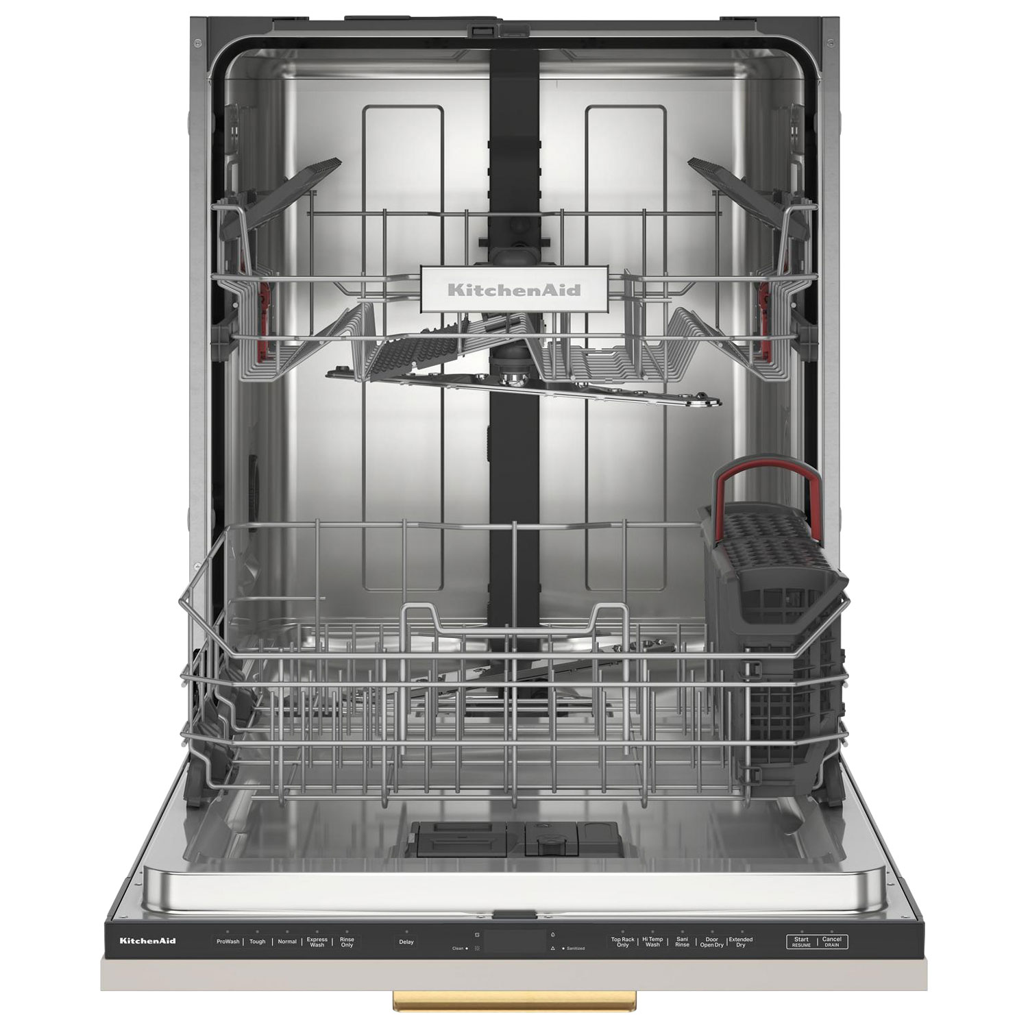 Lave-vaisselle encastrable 24 po 44 dB à cuve en inox de KitchenAid - Prêt pour panneau