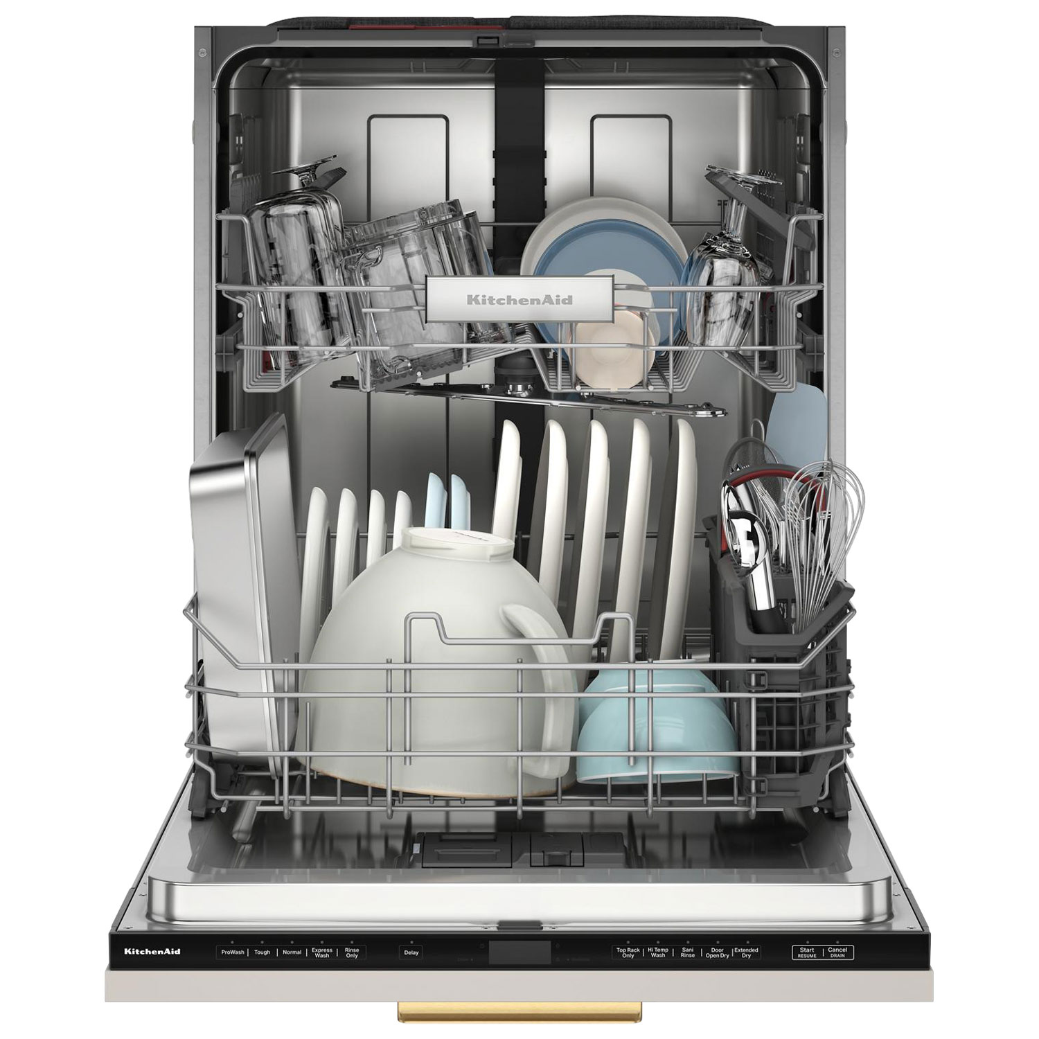 Lave-vaisselle encastrable 24 po 44 dB à cuve en inox de KitchenAid - Prêt pour panneau