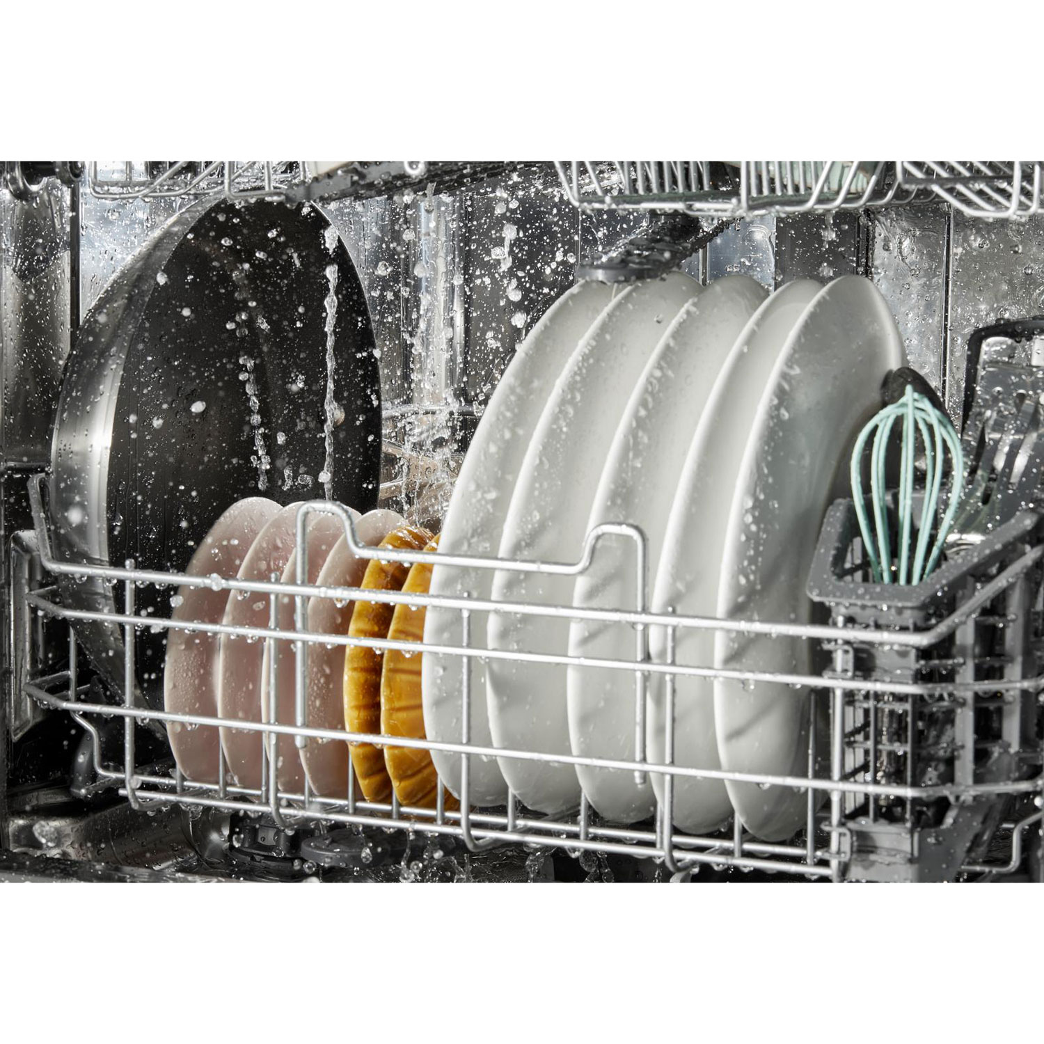 Whirlpool 24" 44dB Built-In Dishwasher with Stainless Steel Tub & Third Rack - White