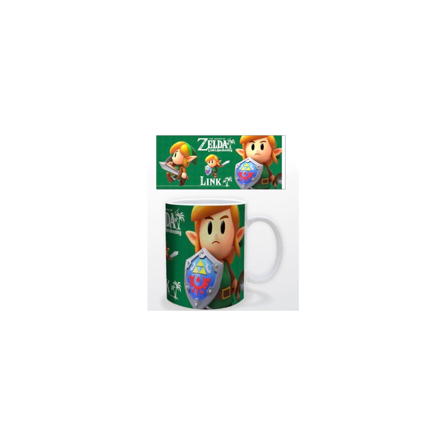 Legend of Zelda Link's Awakening Link Green 11 Oz Ceramic Mug