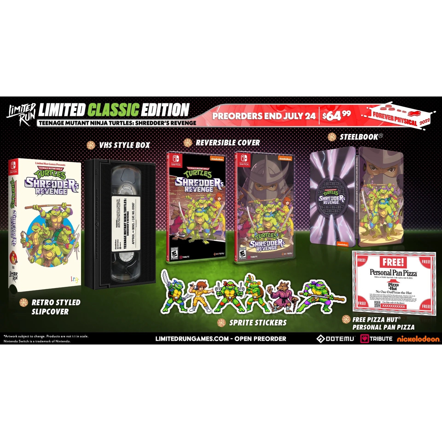 Teenage Mutant Ninja Turtles Shredders Revenge Classic Edition (Ninendo Switch)