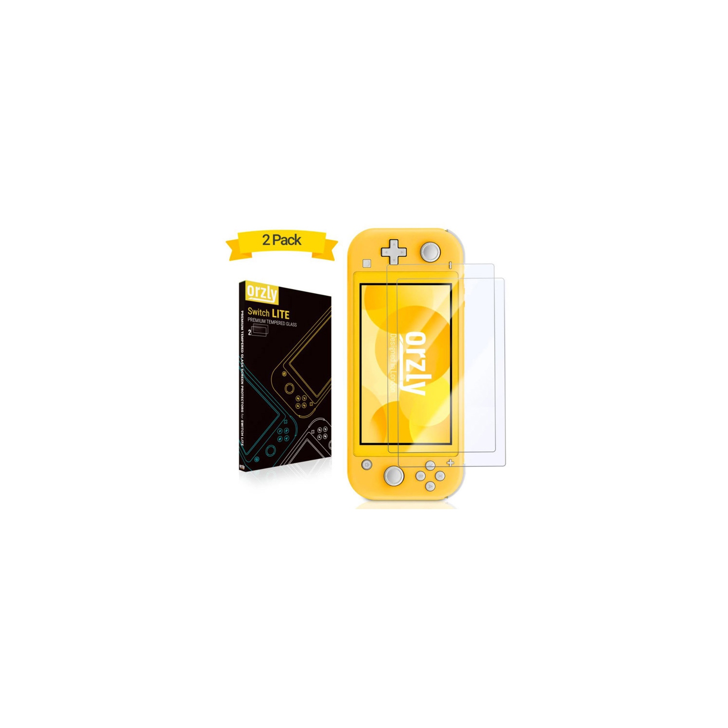 Protecteur d'écran en verre trempé de qualité supérieure Switch Lite [Orzly]