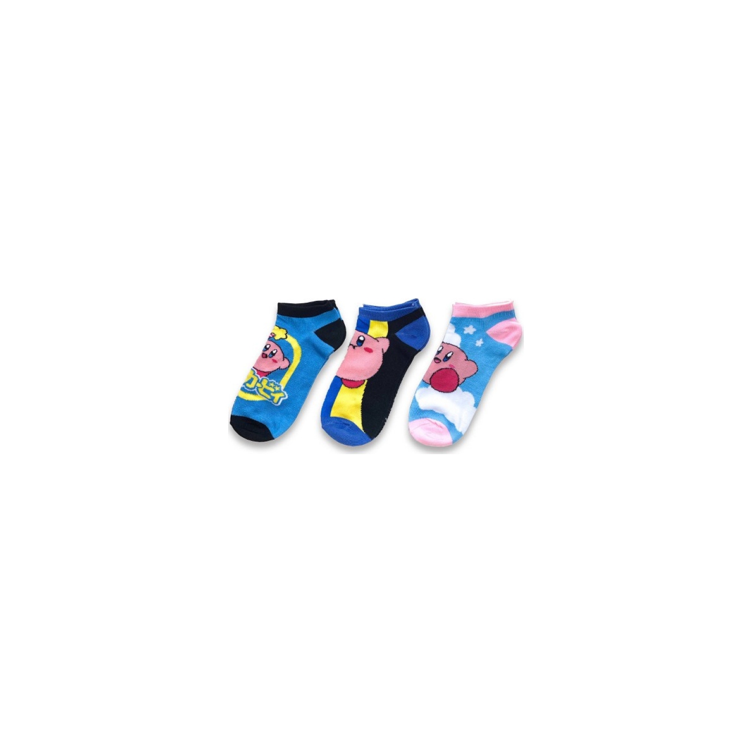 Kirby Character Ankle Sock 3 Pack (Size 5-10)