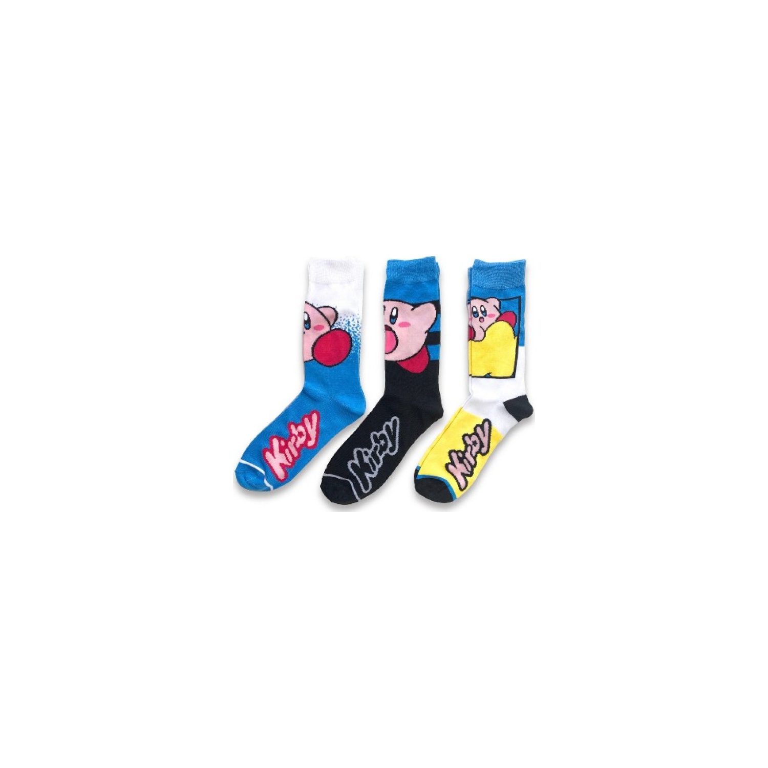 Kirby Character Crew Sock 3 Pack (Size 5-10)