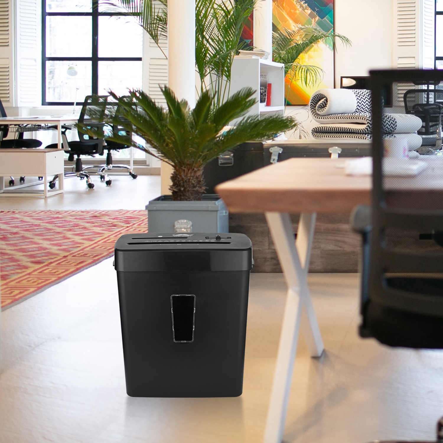 8-Sheet Paper Shredder, Paper and Credit Card Cross-Cut Shredder with 13L Bin for Home Office