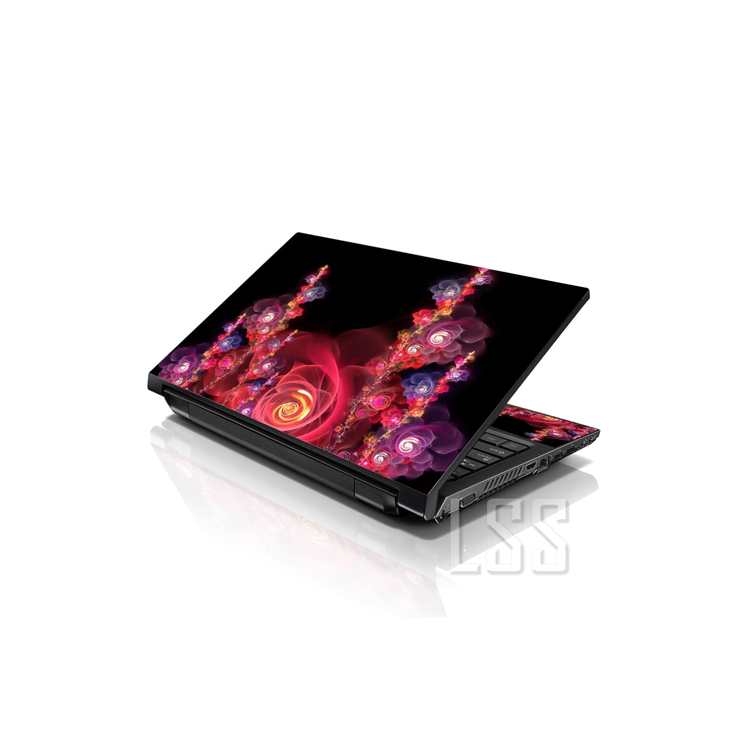 LSS 17 17.3 Inches Laptop Notebook Skin Sticker with 2 Wrist Pads - Reusable Cover Protector Vinyl Sticker Cover Decal Fits 17" - 19" - Twilight