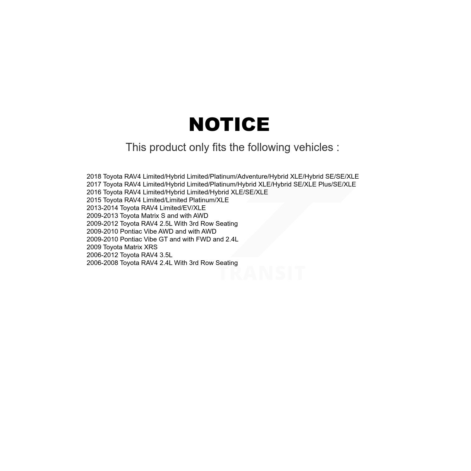 Front Rear Ceramic Brake Pads Kit For Toyota RAV4 Matrix Pontiac Vibe KCX-100429