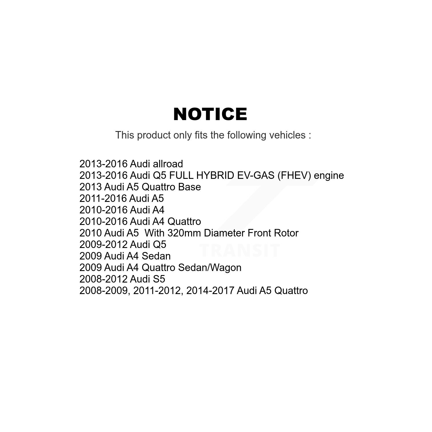 Front Rear Ceramic Brake Pads Kit For Audi Q5 A4 Quattro A5 S4 S5 allroad KTC-100138