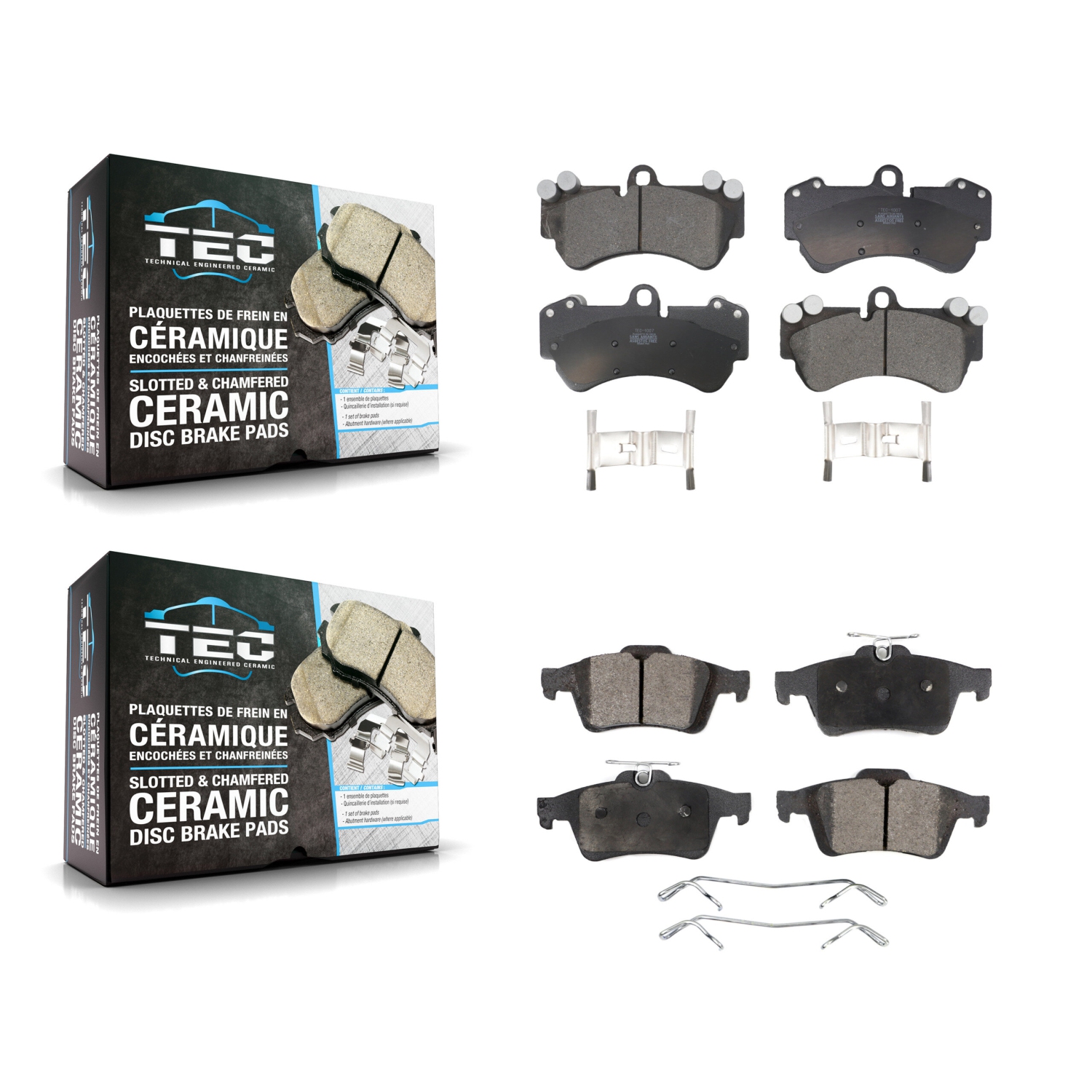 Plaquettes de frein avant arrière en céramique pour Mercedes-Benz G550 4x4 KTC-100773 2017